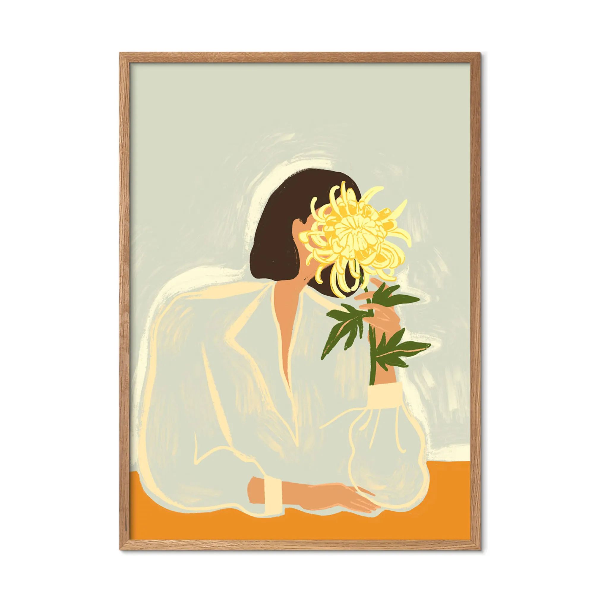 Poster&Frame Plakater Plakat - The Crysanthemum i B50 x L70 cm, 3