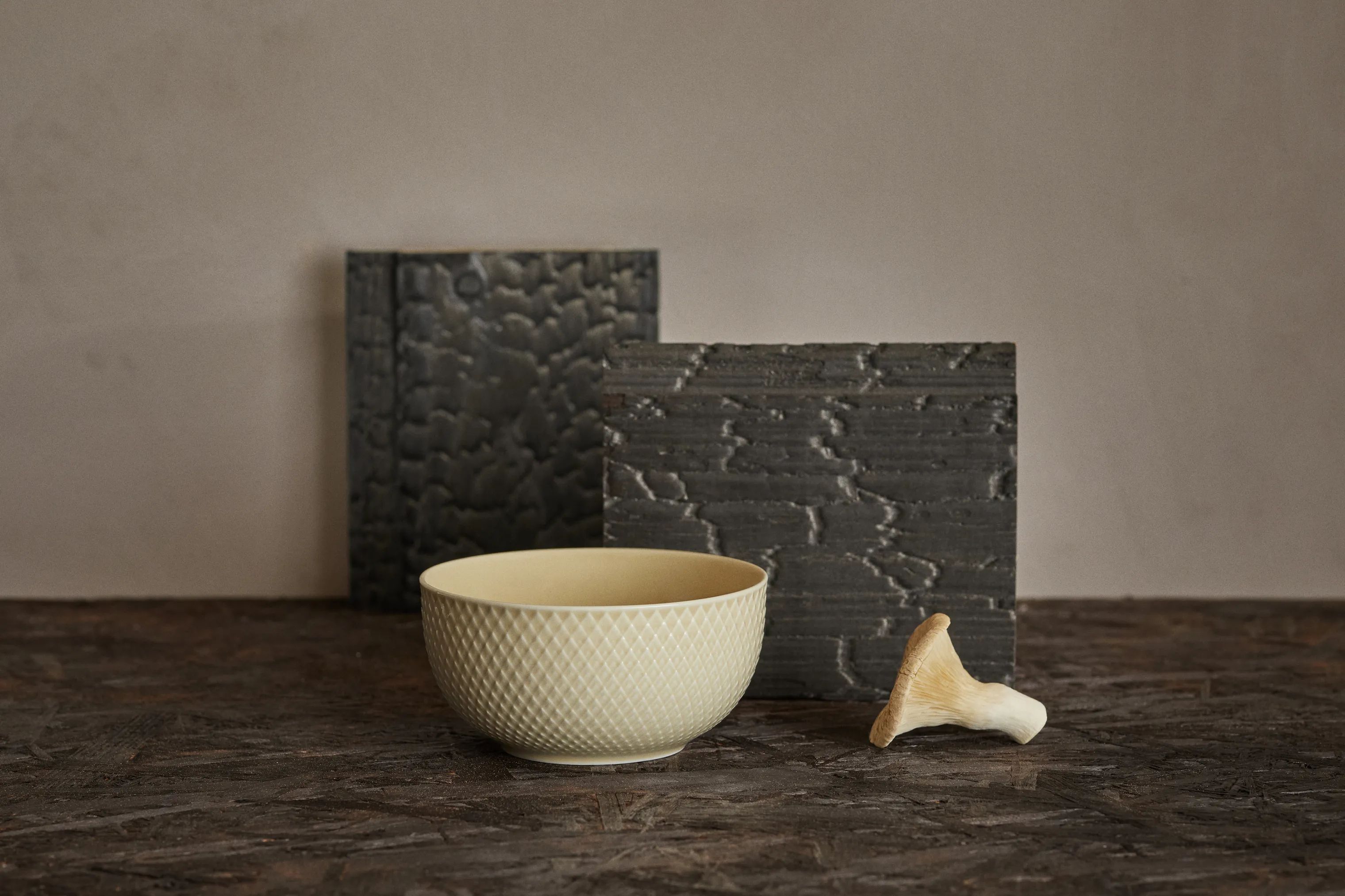 Lyngby Porcelæn Skåle Rhombe Earth Skål i Marble, 3