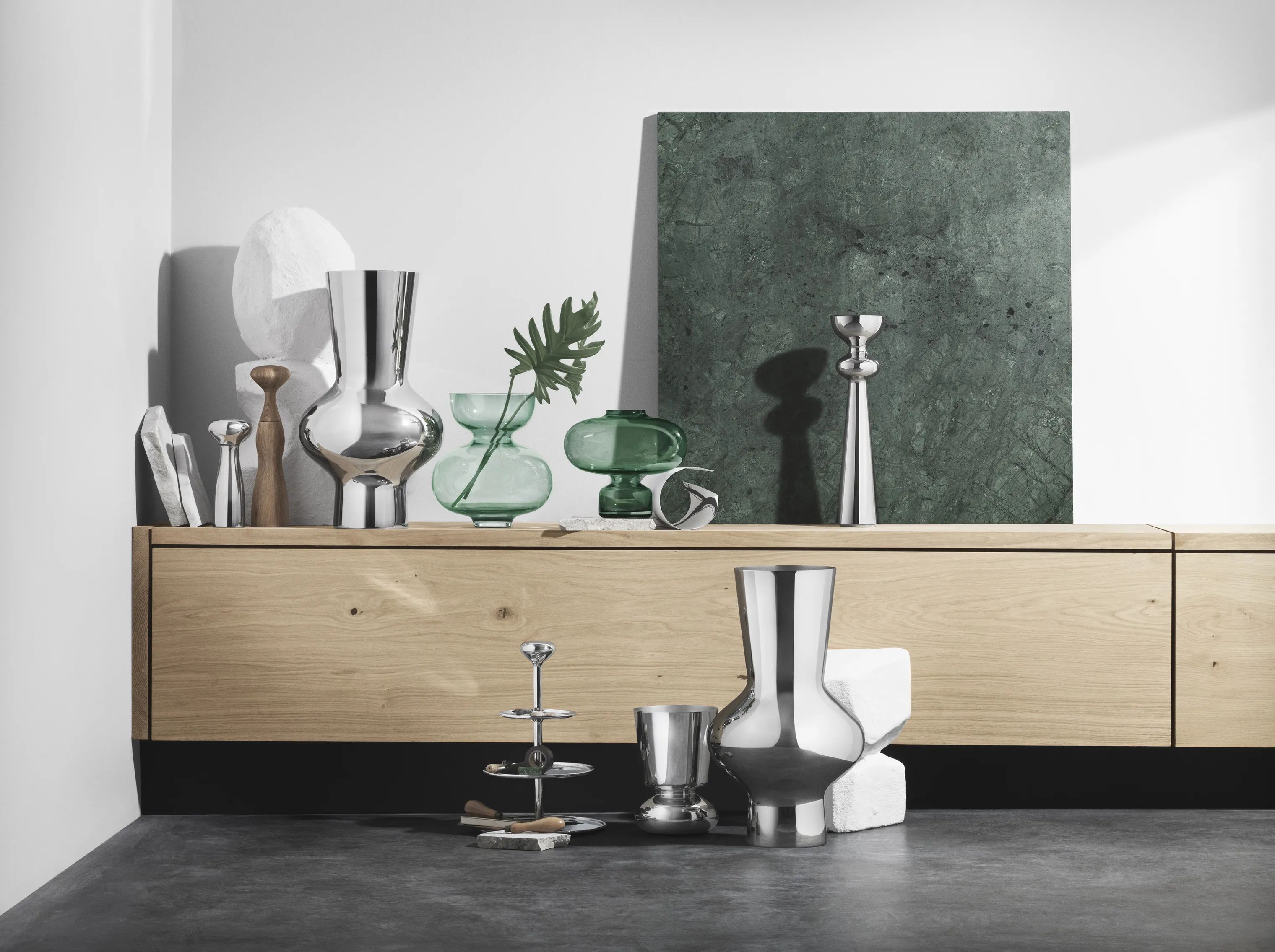 Georg Jensen Vaser Alfredo Vase Lysegrøn 25 cm i Lysegrøn, 25 cm, 3