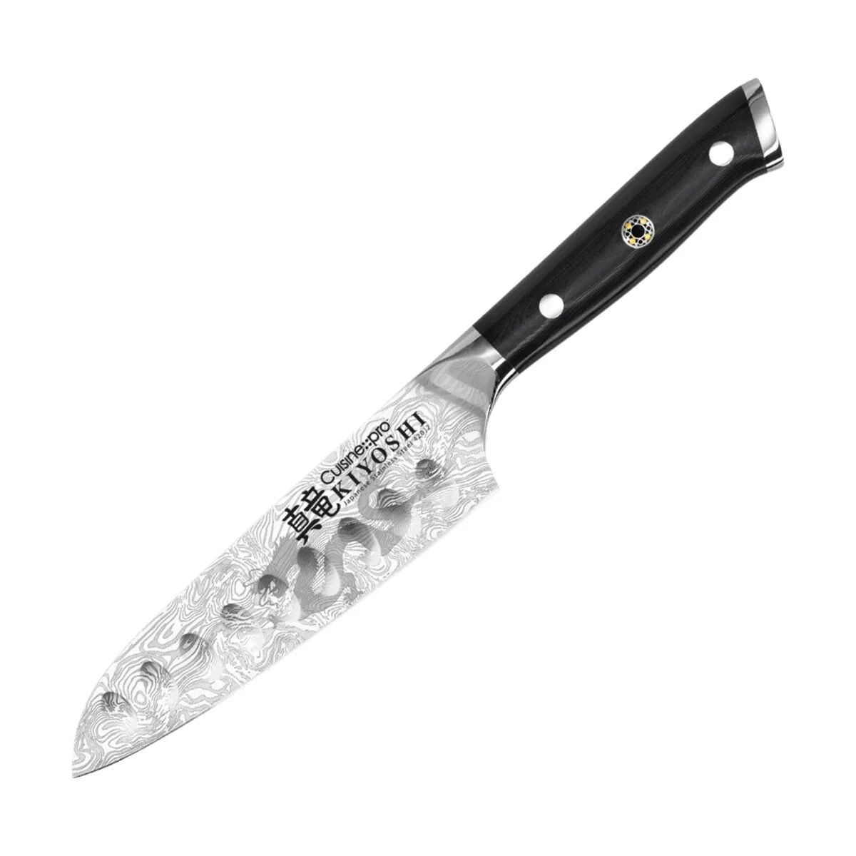 THE CUSTOM CHEF™ Kokkeknive Cuisine::pro®
KIYOSHI™ Cuisine::pro KIYOSHI™ Santoku Try Me Kniv i Sølvfarvet/sort, 1