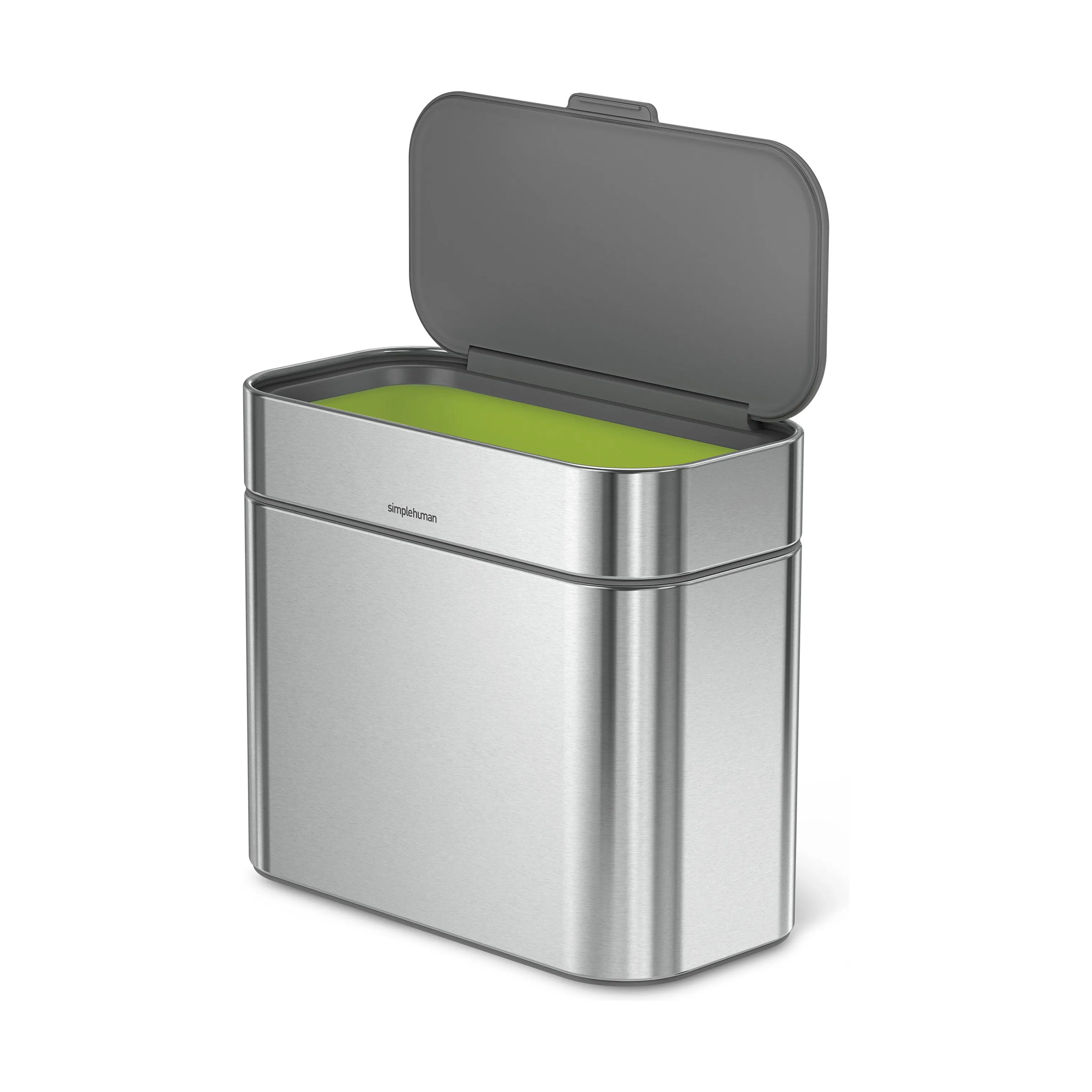 Simplehuman Spande uden pedal Kompostspand i Børstet stål, 4