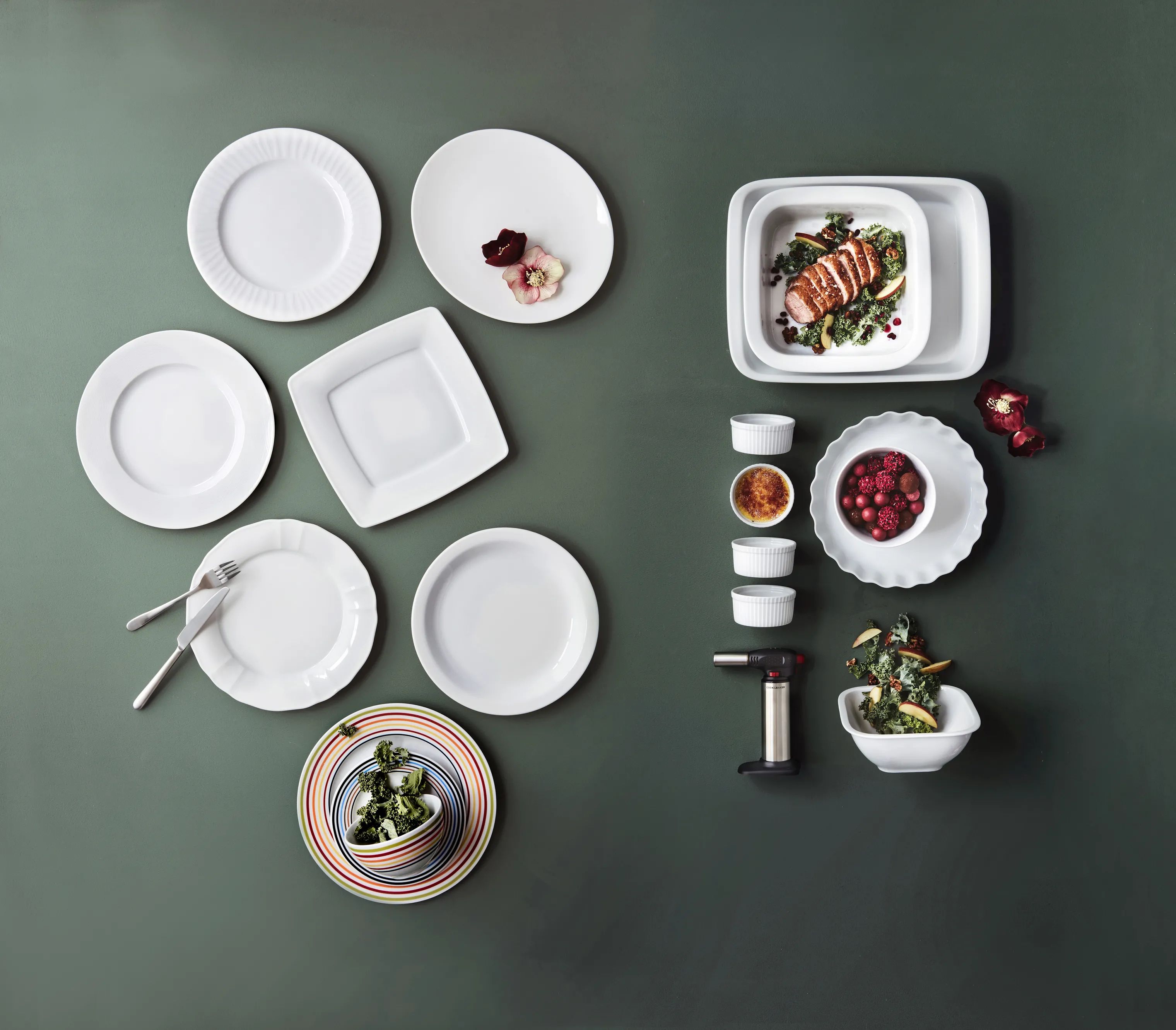 CASA Living Ramekiner Ramekin i hvid, 9 cm, 3