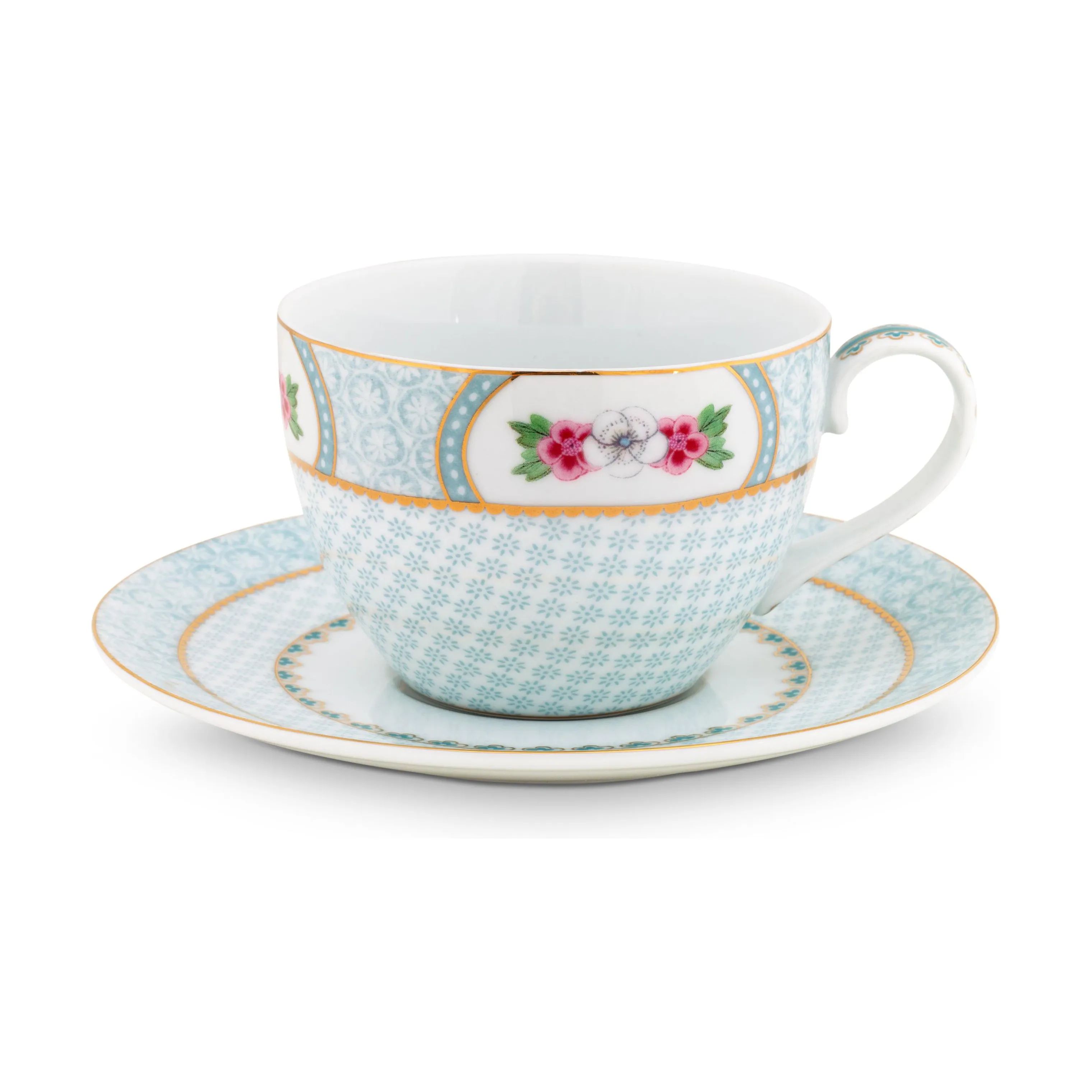 PIP Studio Krus og kopper med hank Blushing Birds Kop m. underkop i White, 1