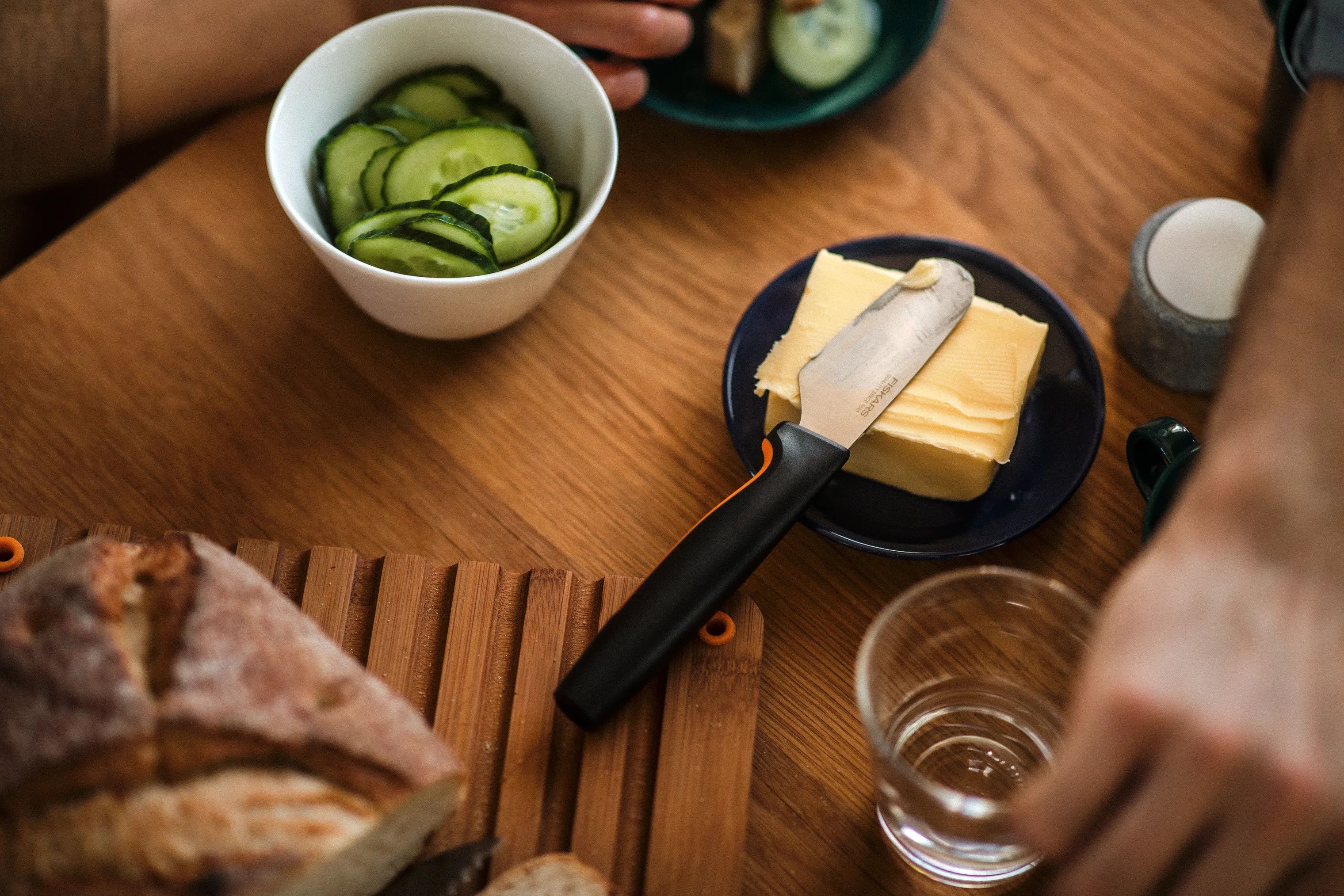 Fiskars Smøreknive Functional Form Smørkniv i Sort/Orange, 3