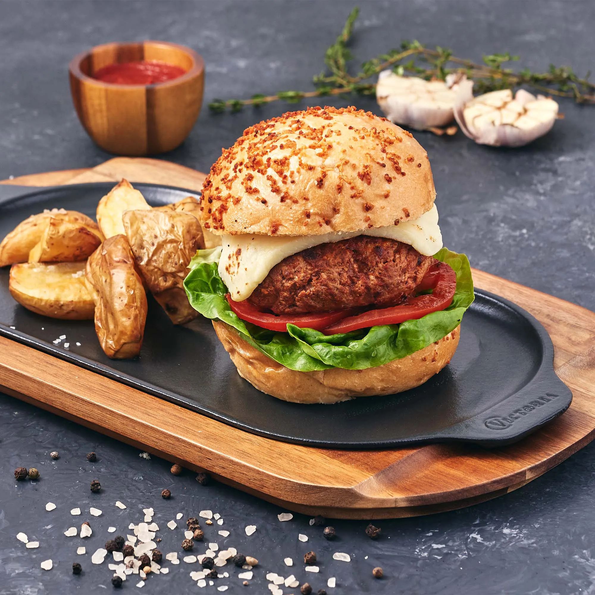 Victoria Stegepander Seasoned Grillplade i sort, 2