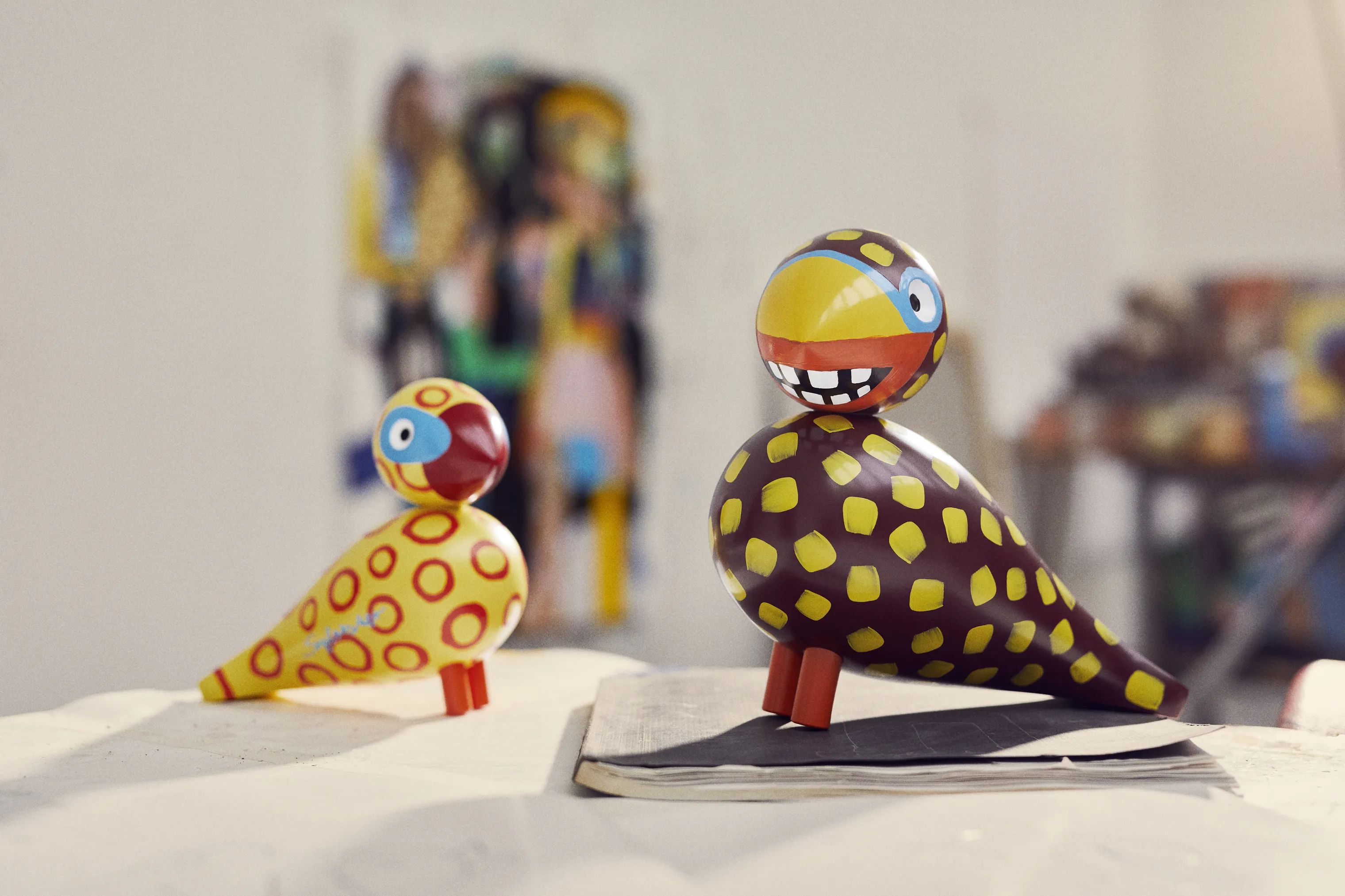 Kay Bojesen Dyrefigurer Birds Sangfugl x Leif Sylvester - Blue Eyes i Blue Eyes, 2