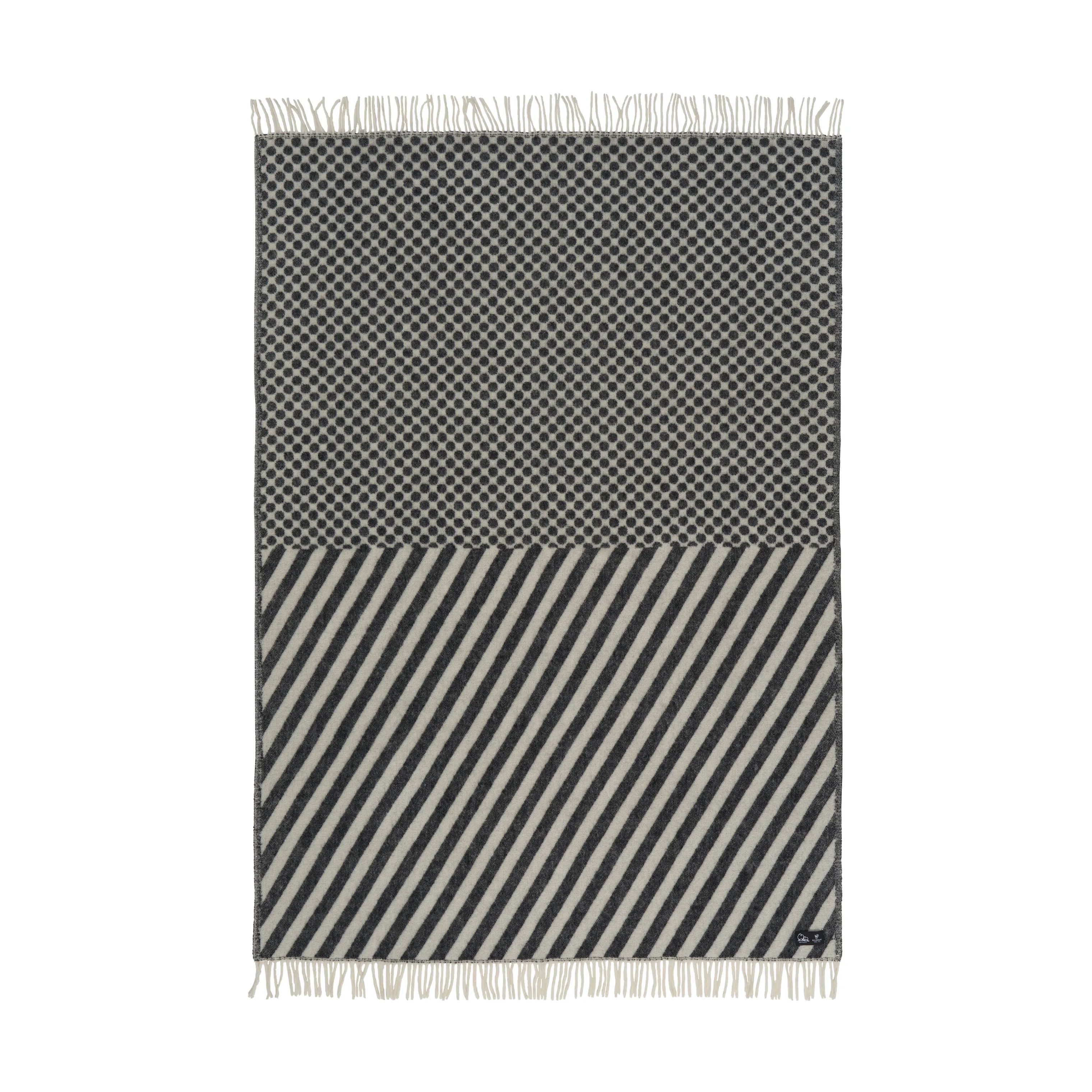 Klippan Plaider Dot & Stripe Plaid i Black, 1
