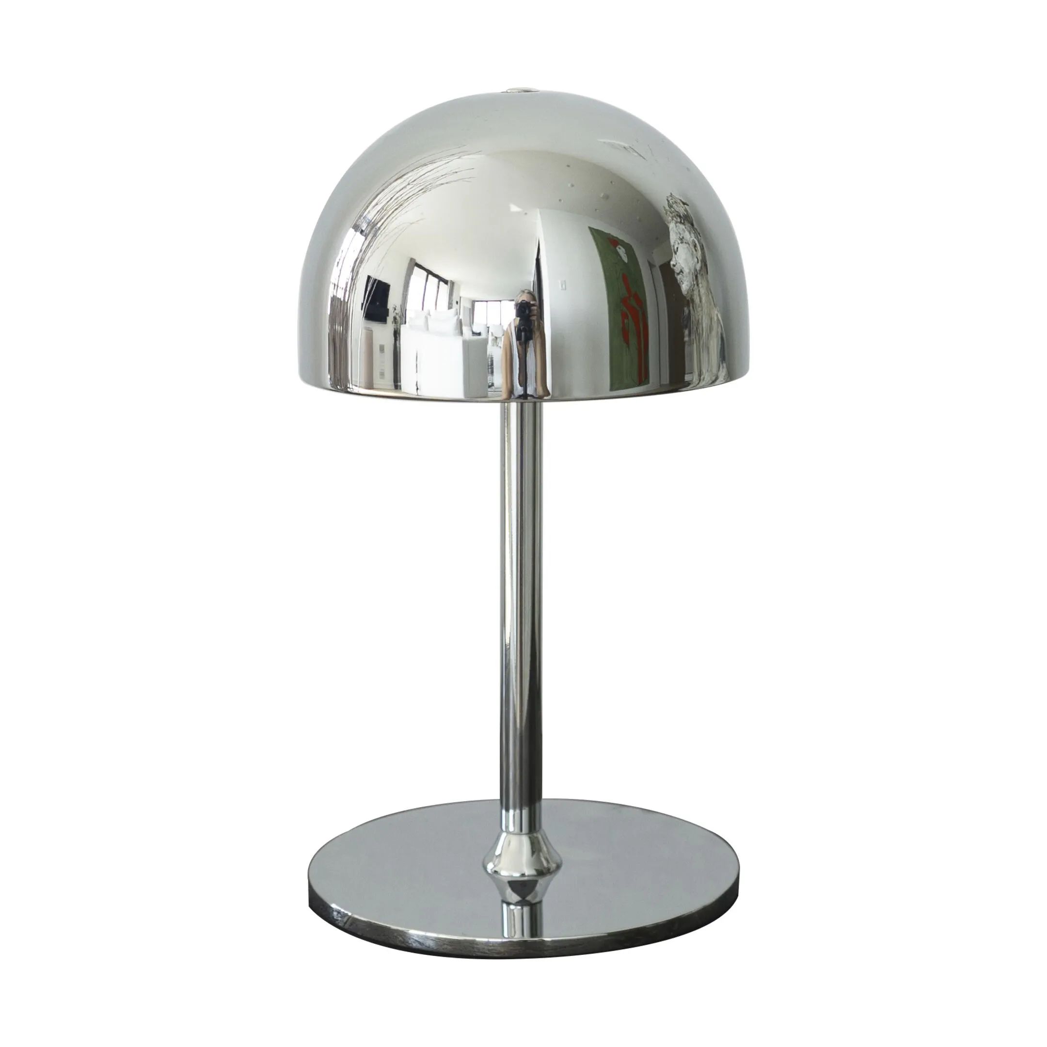 Sirius Bordlamper Tim Genopladelig Bordlampe i Krom, 22 cm, 1
