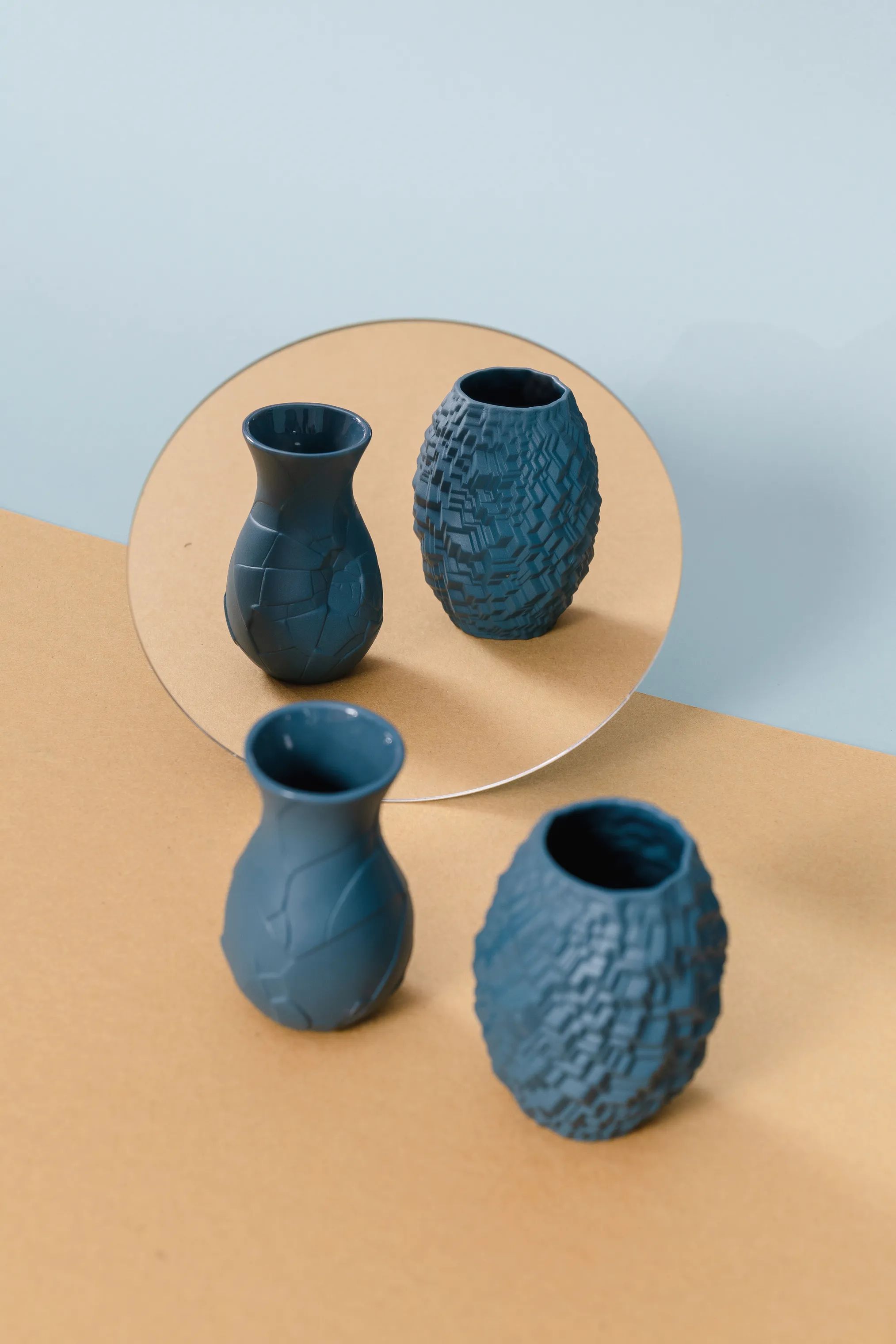 Rosenthal Vaser Phi City Phi Vase - City i City Blå, 9,6 cm, 2