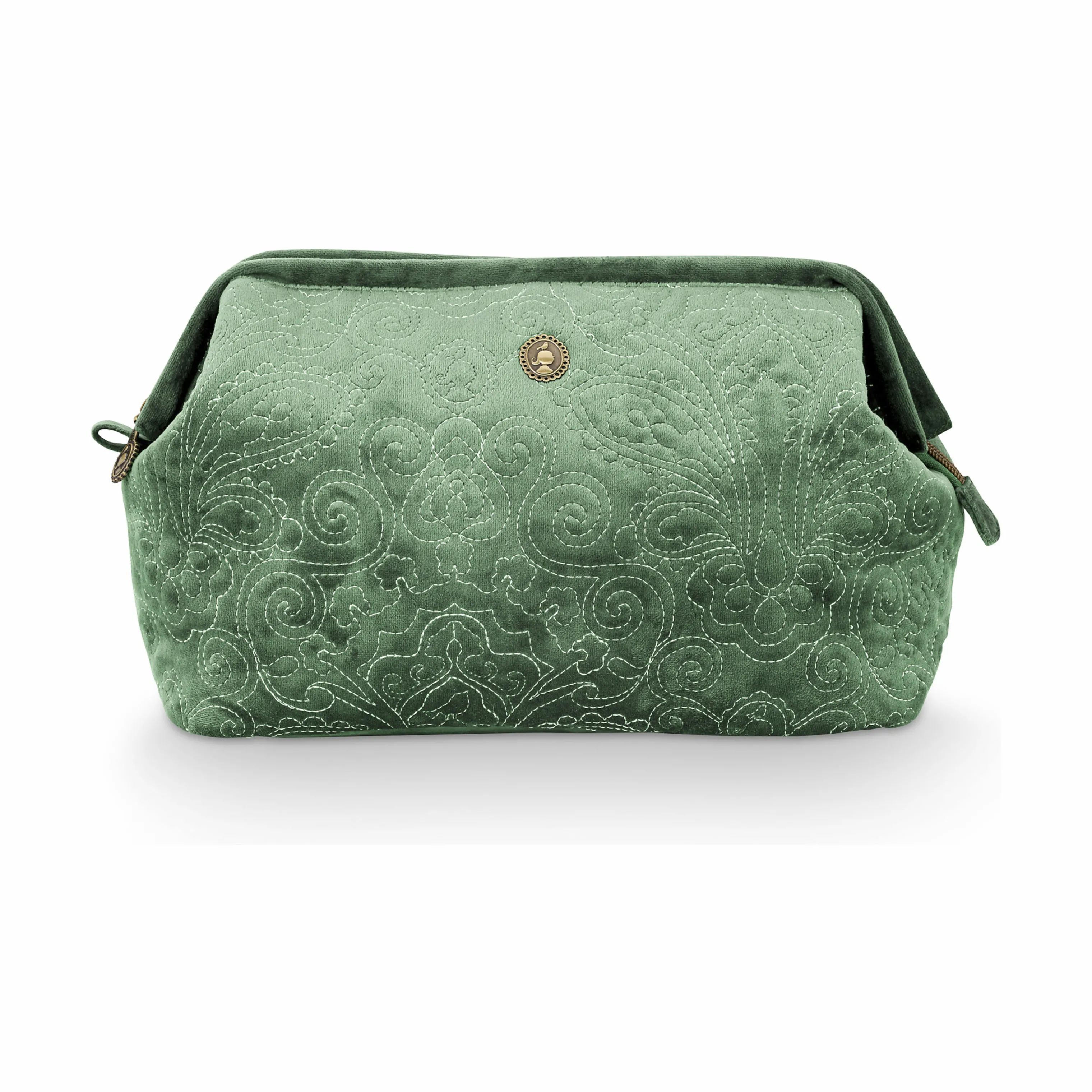 PIP Studio Toilettasker Quiltey Days Kosmetiktaske - Ekstra stor i Green, 1
