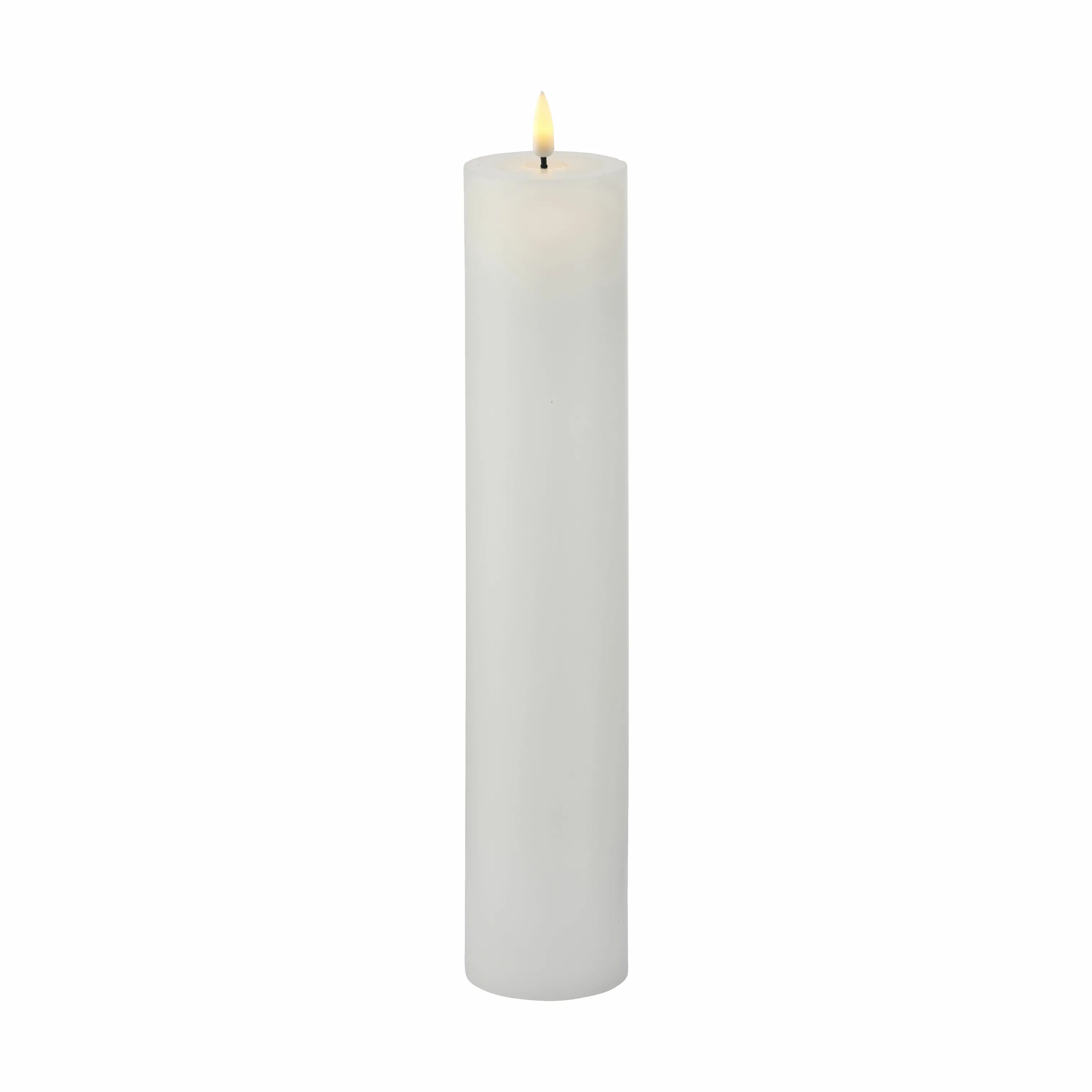 Sirius LED-lys Sille Genopladelig LED Bloklys i Hvid, H25 x Ø5 cm, 1