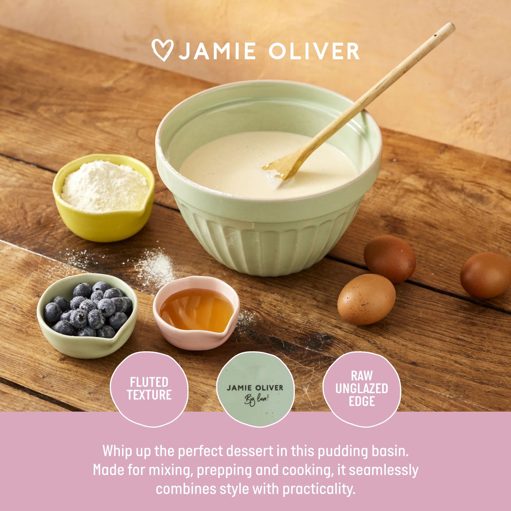 Jamie Oliver Serveringsskåle Big Love Skål i Grøn, 2