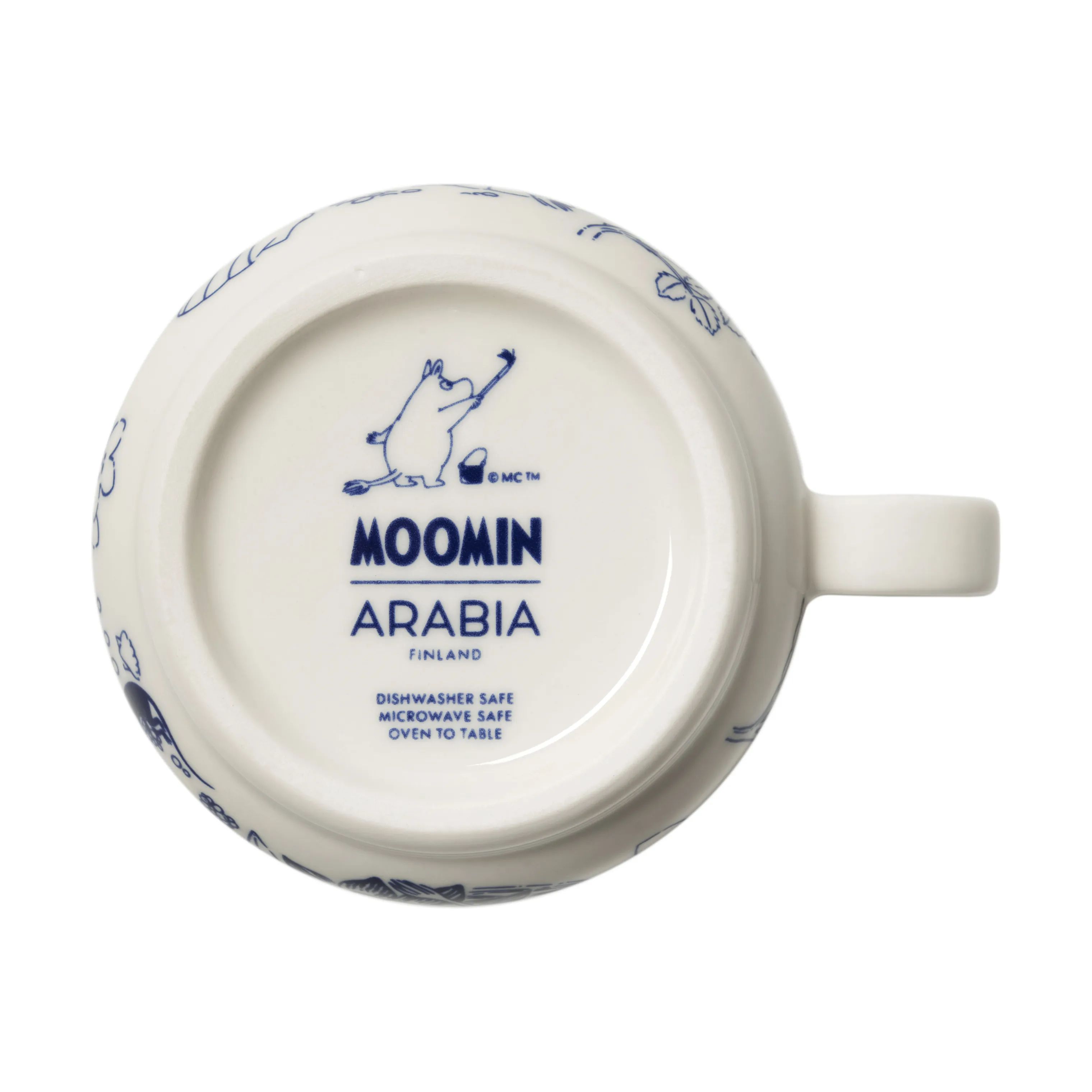 Moomin Arabia Krus og kopper med hank Haru Kop i Hvid, 3