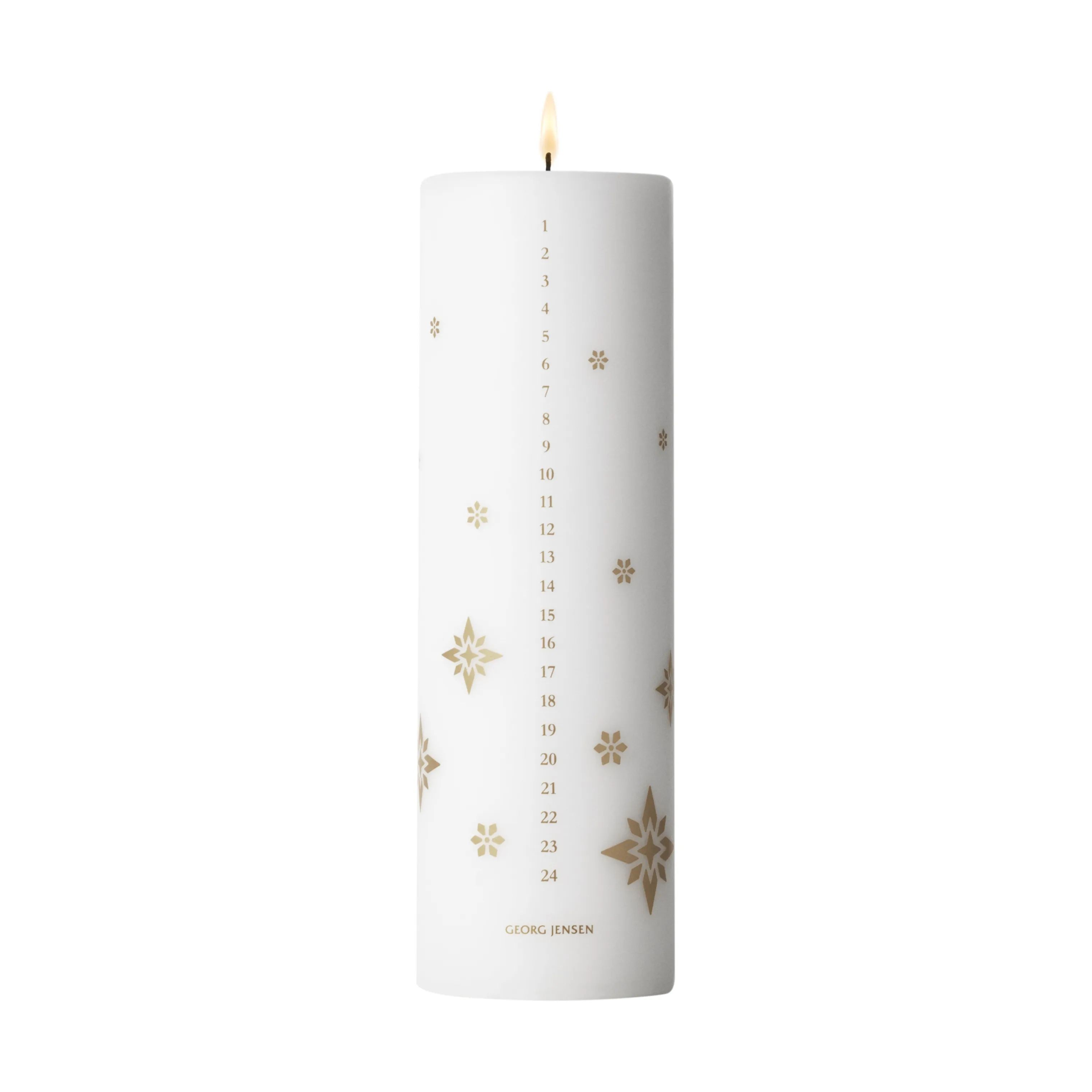 Georg Jensen Kalenderlys Christmas Collectibles CC 2024 Kaldenderlys i guld, 1