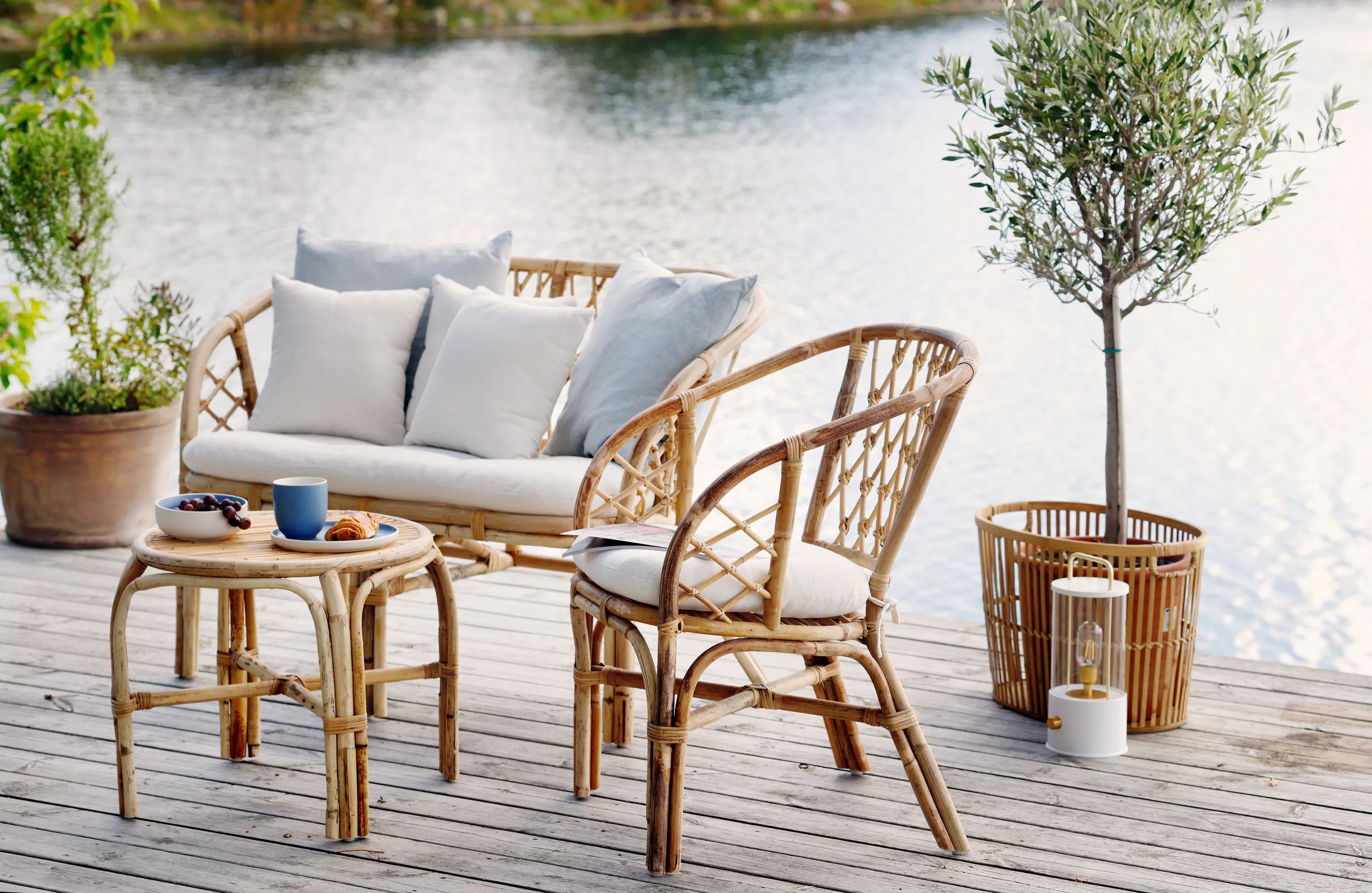 CASA Living Sideborde Sidebord i Rattan, 2