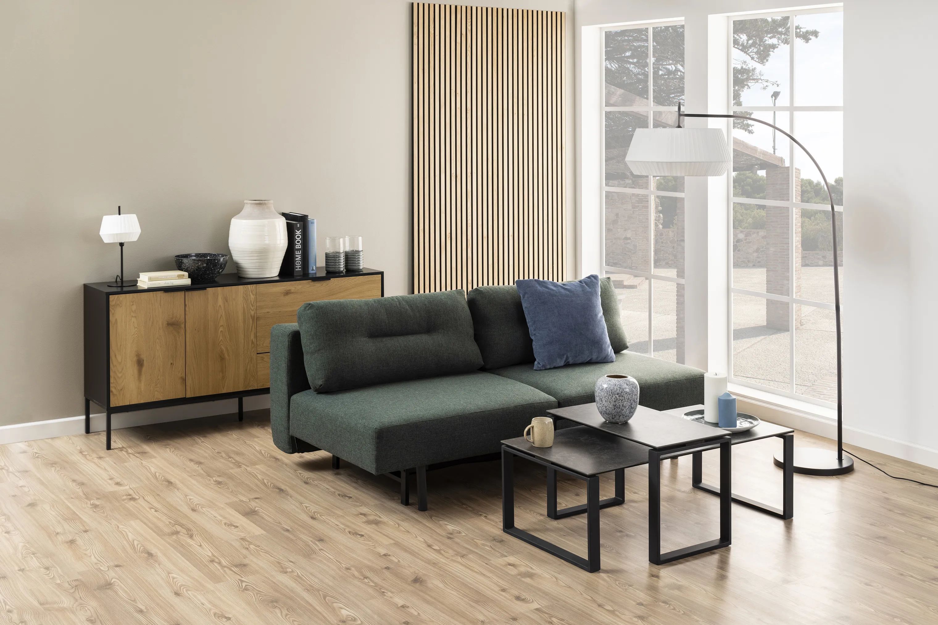 CASA Living Sofaborde Katrine Sofabordssæt - 2 stk i Sort Fairbanks/sort, 3
