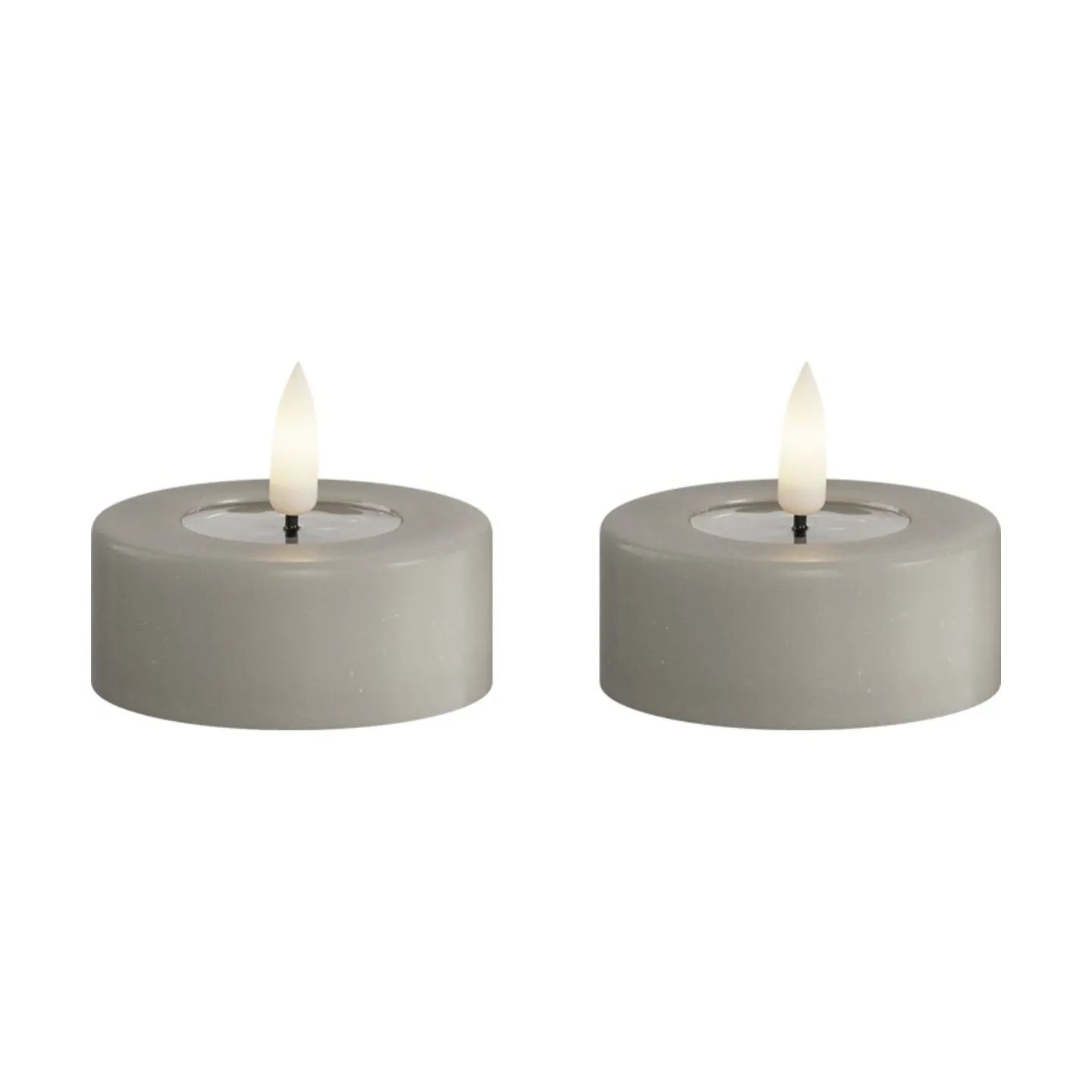 Deluxe Homeart LED-lys Real Flame LED Fyrfadslys - 2 stk. i Sand , 6,1 cm, 1