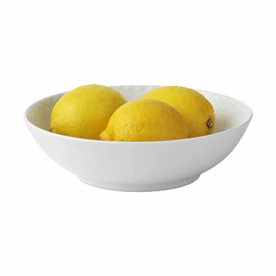 Royal Copenhagen Serveringsskåle Hvid Halvblonde Skål i Hvid, 23 cm, 2