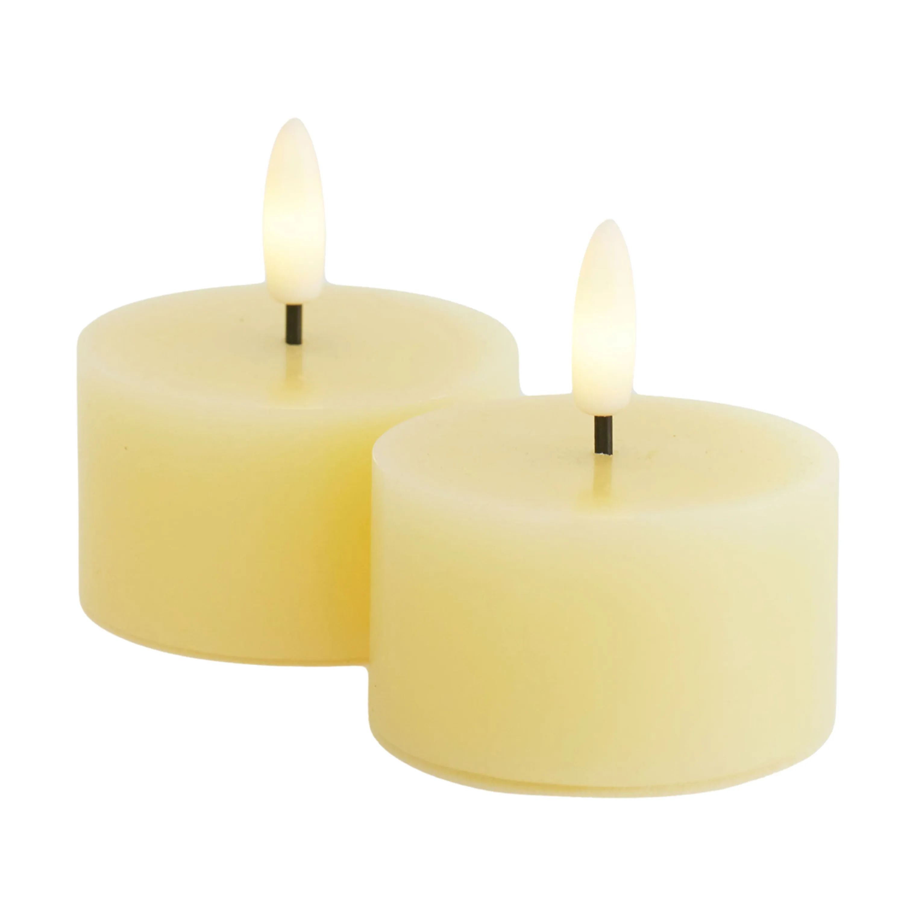 Sirius LED-lys Sille LED Fyrfadslys - 2 stk. i Pale Yellow, 3,4 cm, 1