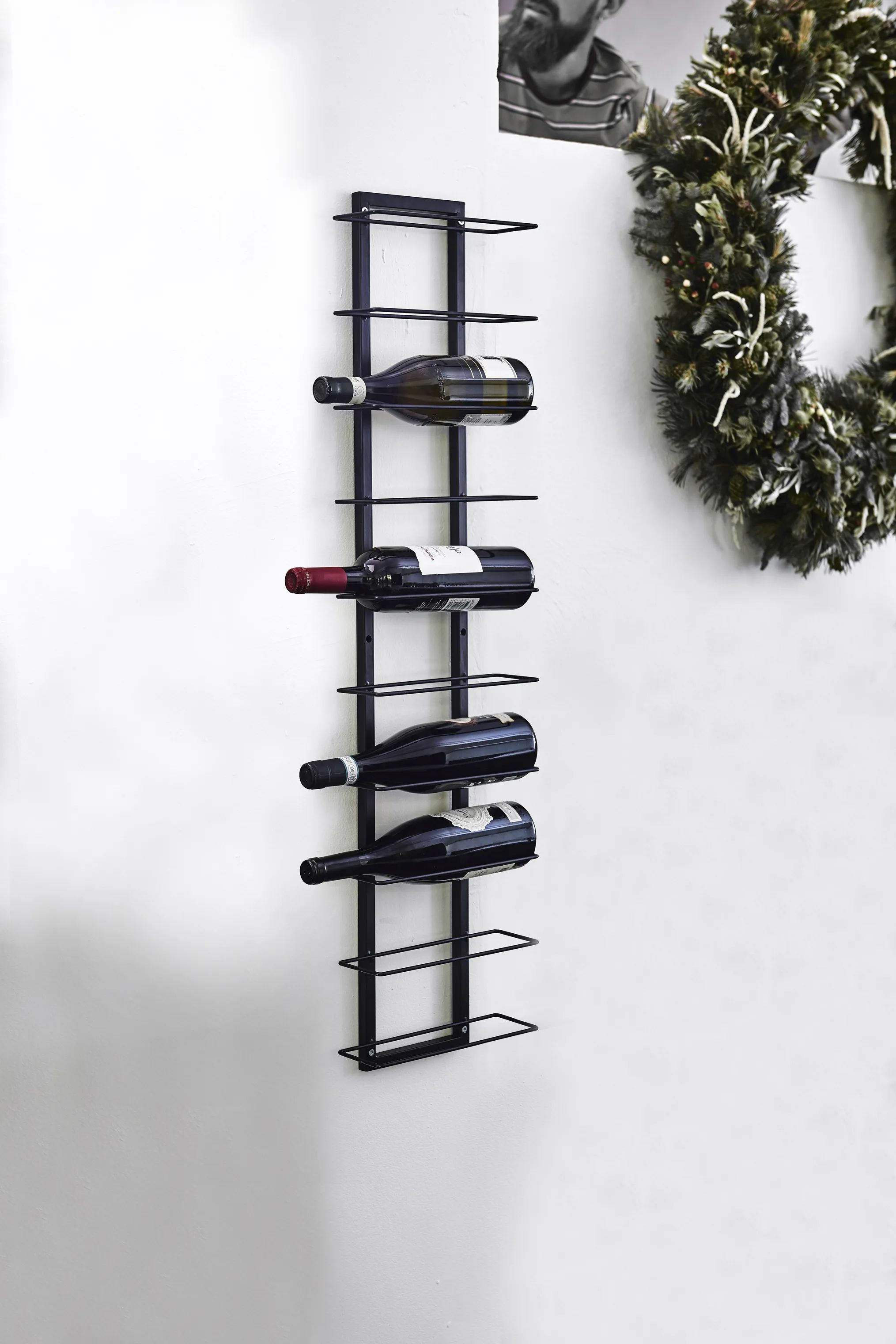 CASA Living Vinreoler Vinreol i Sort, 3