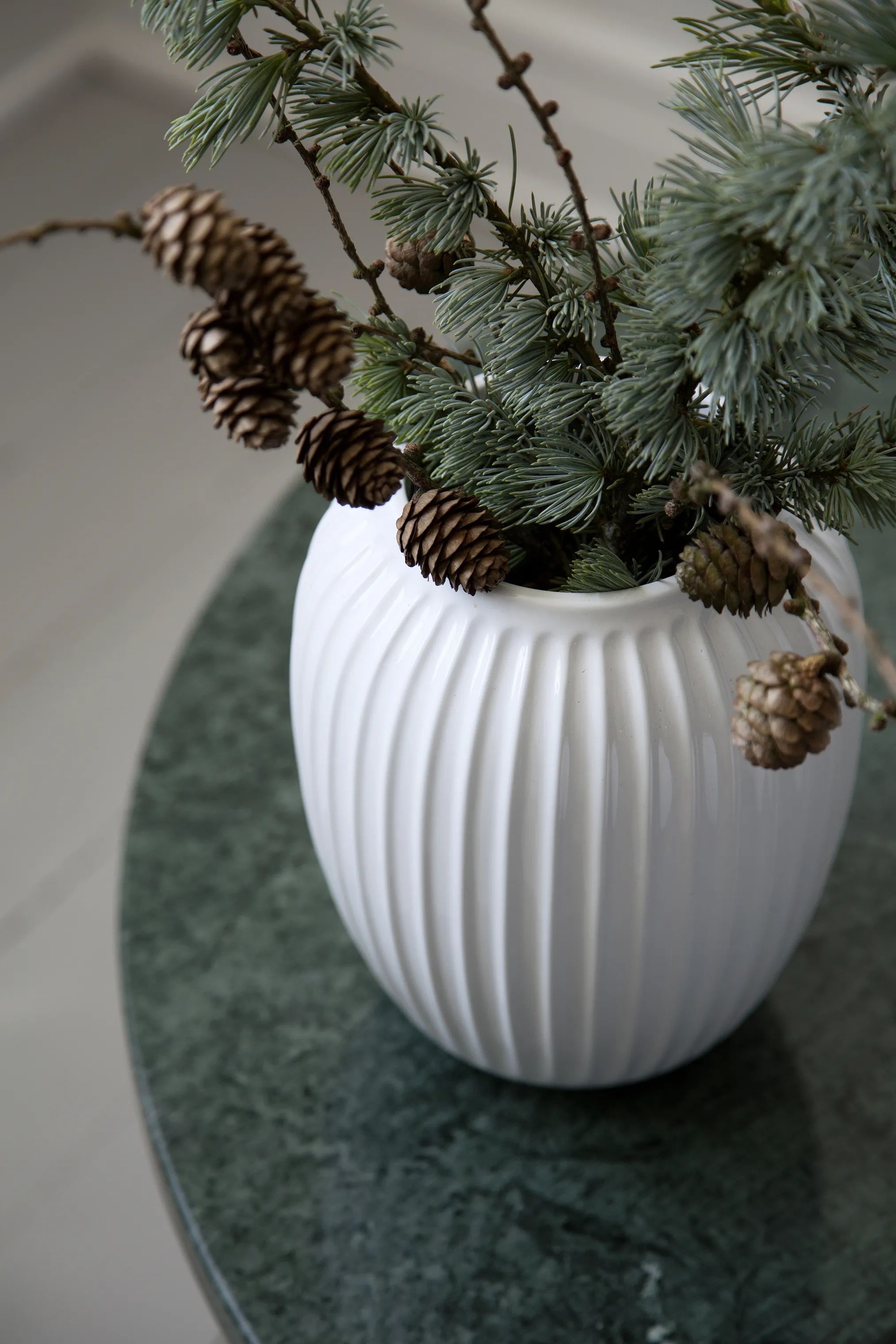 Kähler Vaser Hammershøi Vase i Hvid, 21 cm, 2