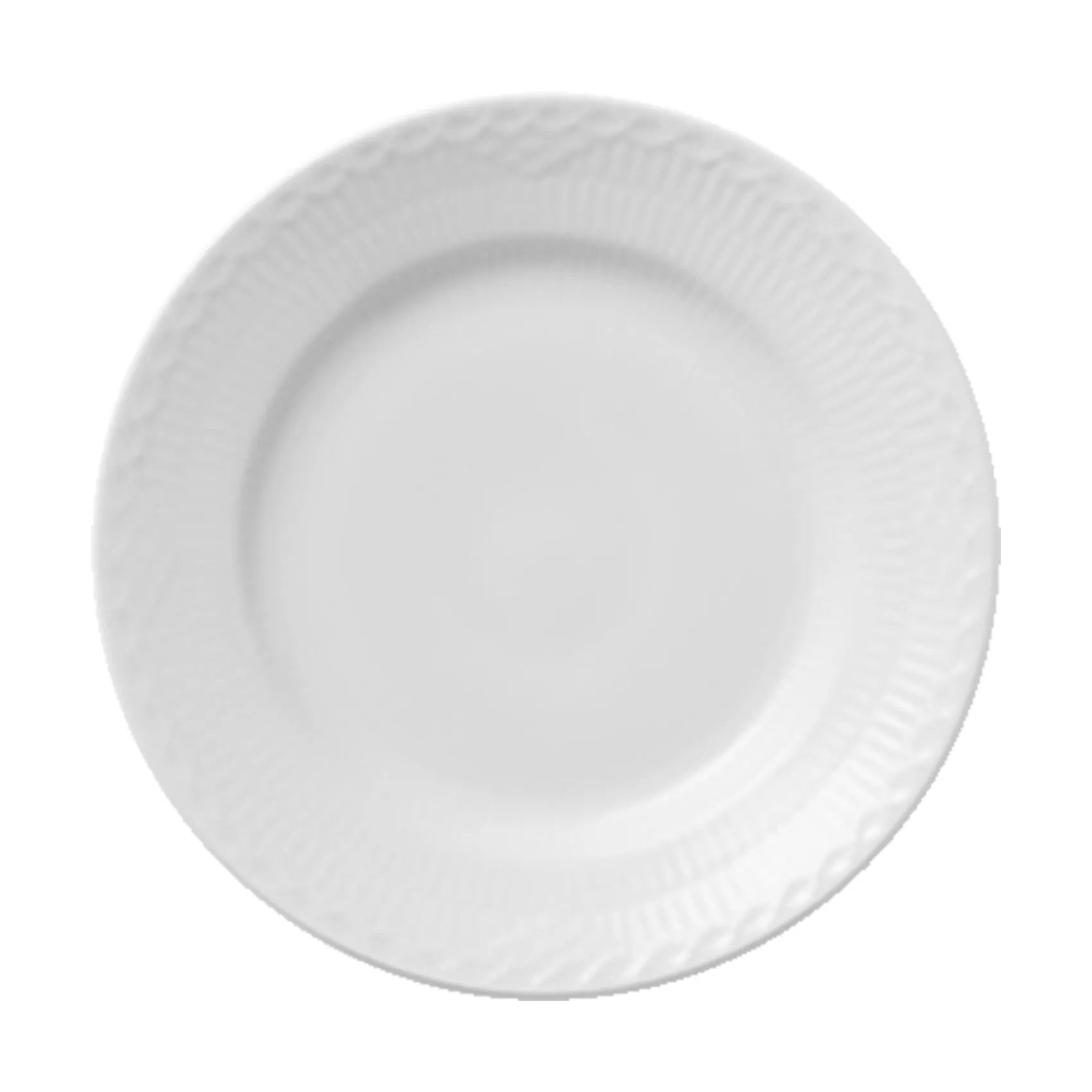 Royal Copenhagen Kagetallerkener Hvid Halvblonde Tallerken i 17 cm, 1