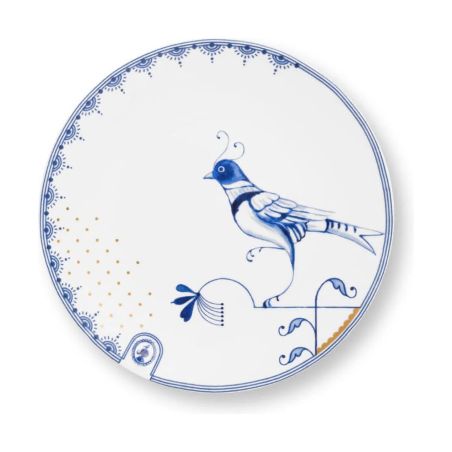 PIP Studio Middagstallerkener Blue Bird Tallerken i 18 cm, 1