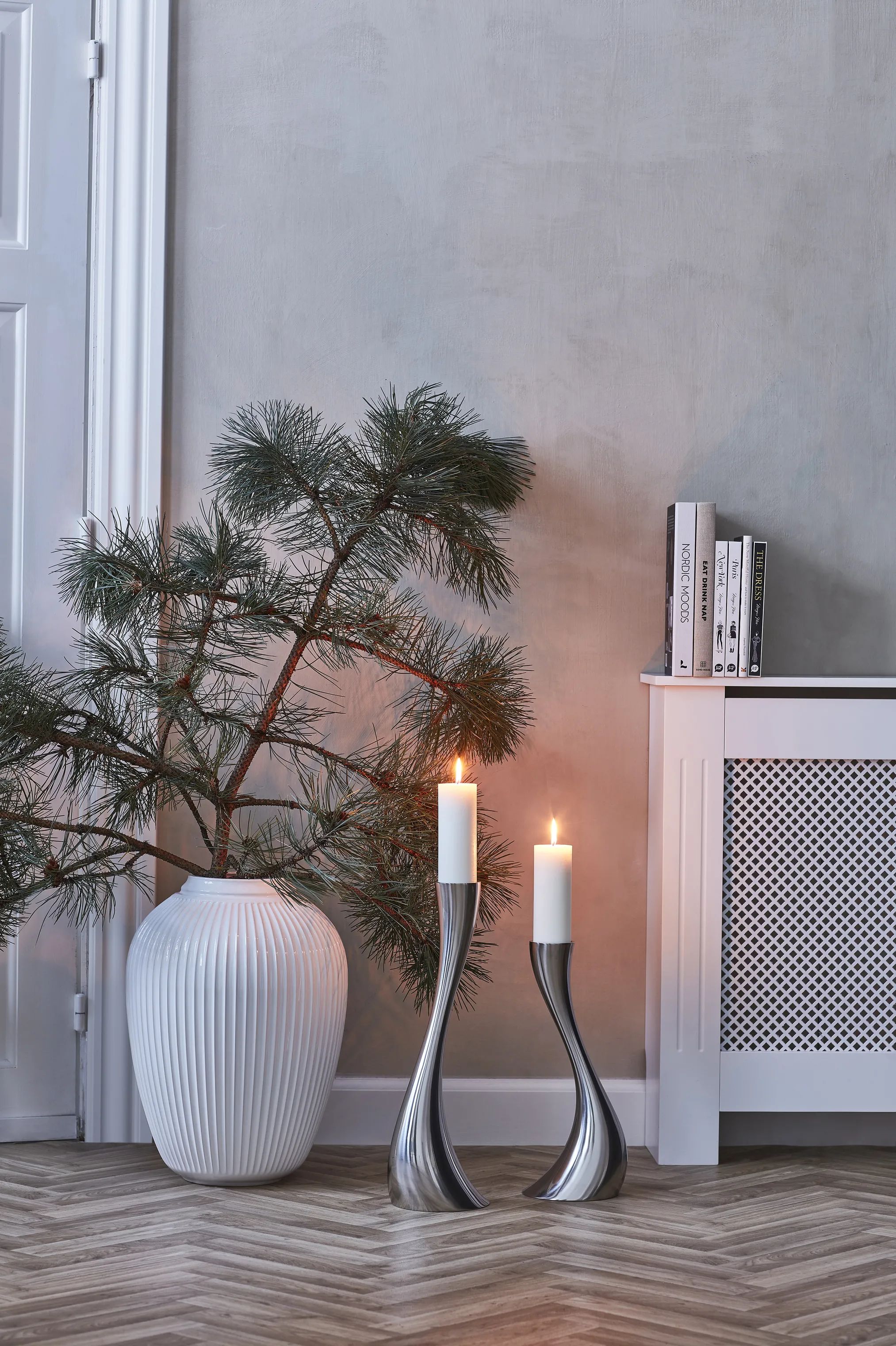 Georg Jensen Gulvstage Cobra Gulvstage - Lille i Mat/Stål, 40 cm, 3