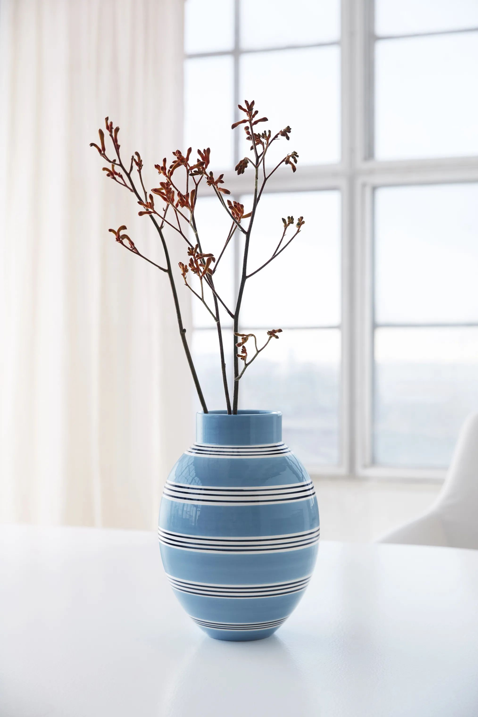 Kähler Vaser Omaggio Nuovo Vase i Blå, 30 cm, 2