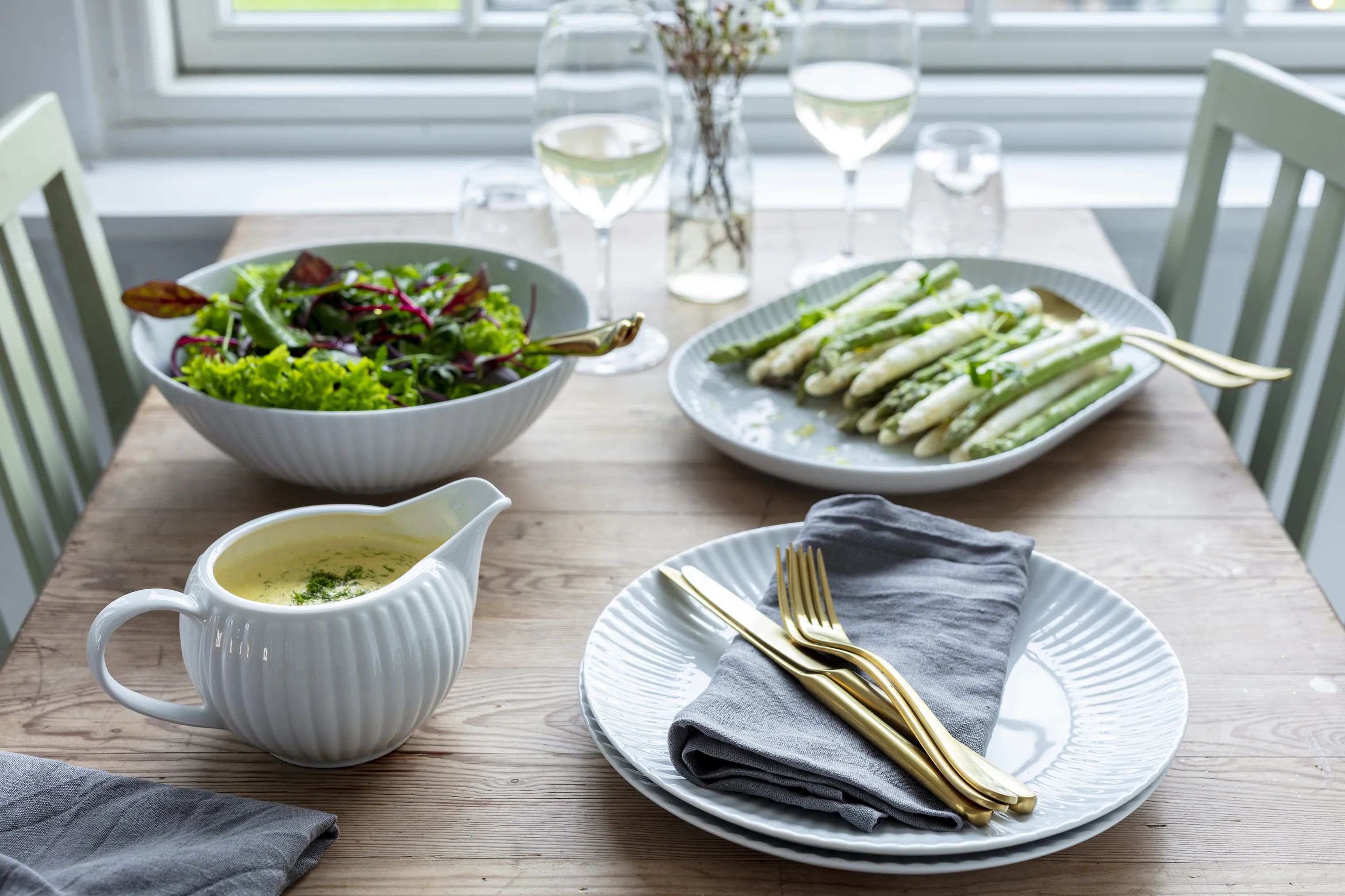 CASA Living Sovseskåle og -kander Daisy Sovsekande i hvid, 70 cl, 2