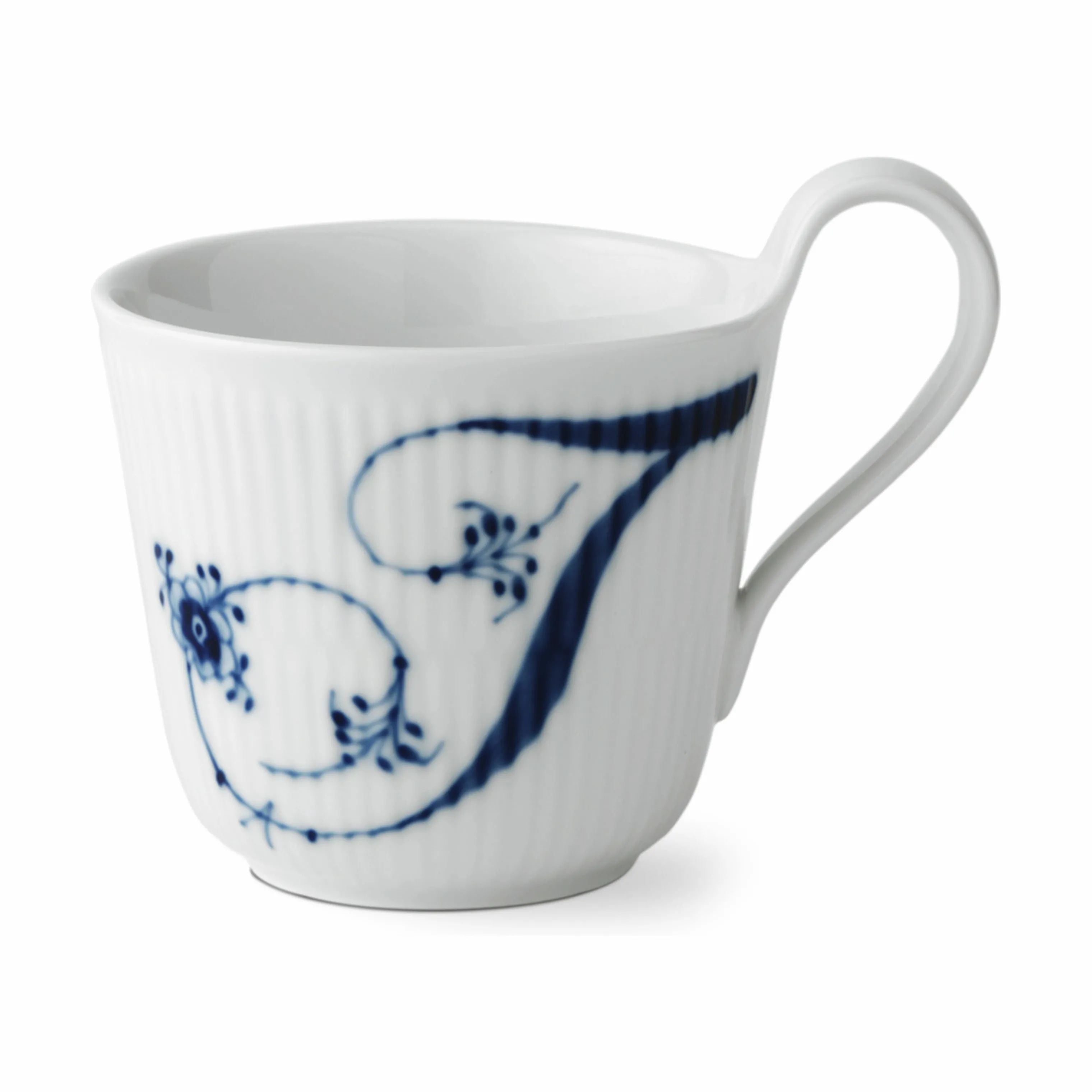 Royal Copenhagen Krus og kopper med hank Alfabet Kollektion Højhankskop - T i T krus, 1