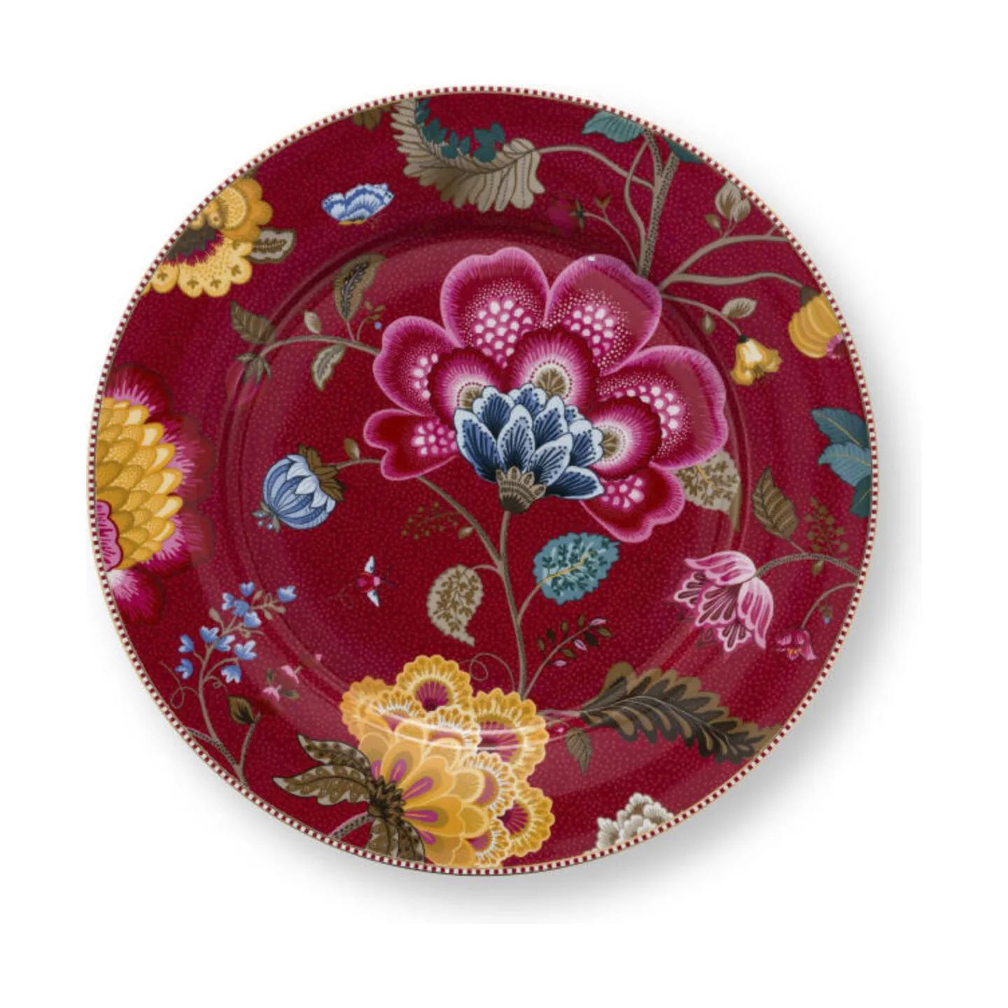 PIP Studio Middagstallerkener Blooming Tales Serveringstallerken i Rød, 1