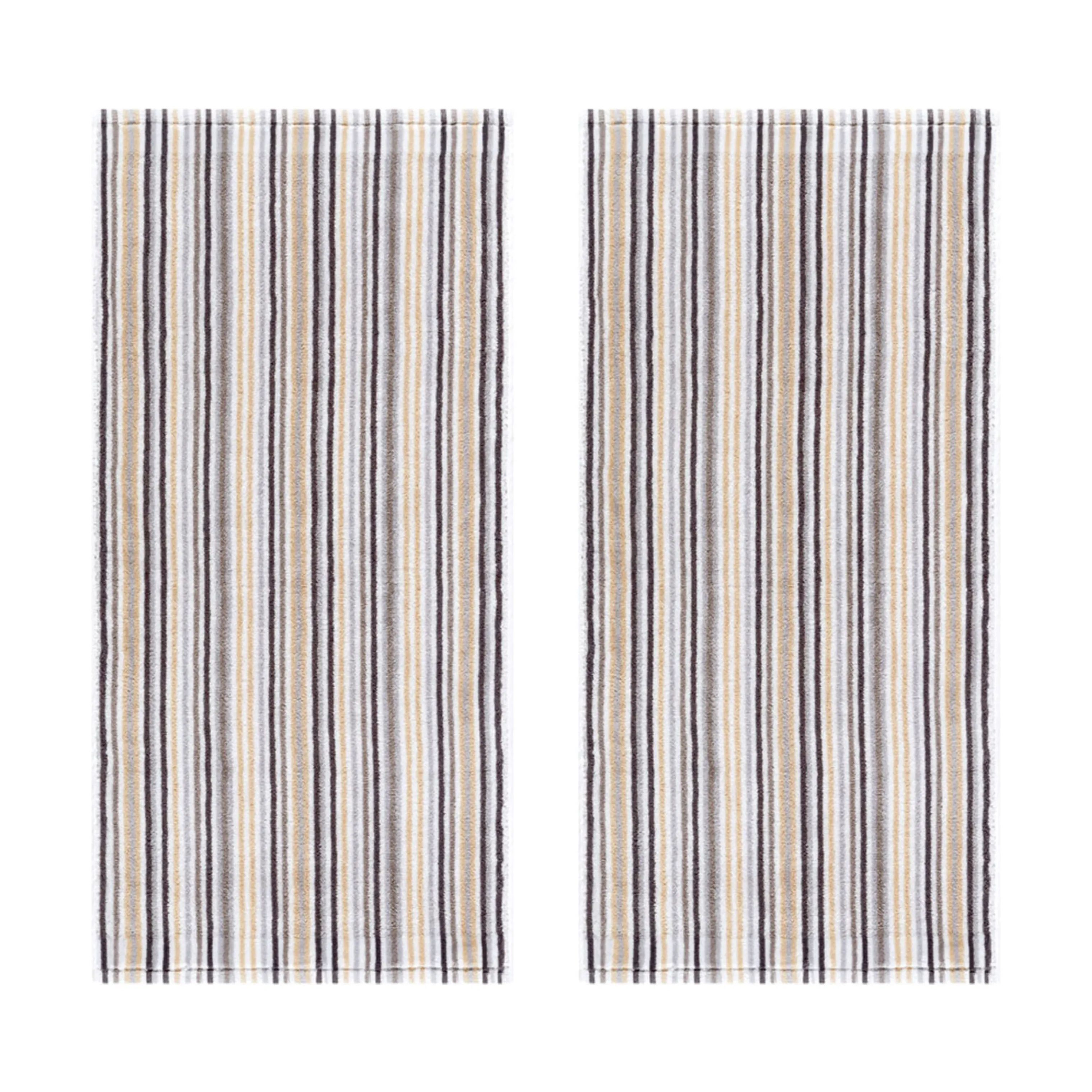 Egeria Håndklæder Stripes Håndklæde - 2 stk. i grey, 1