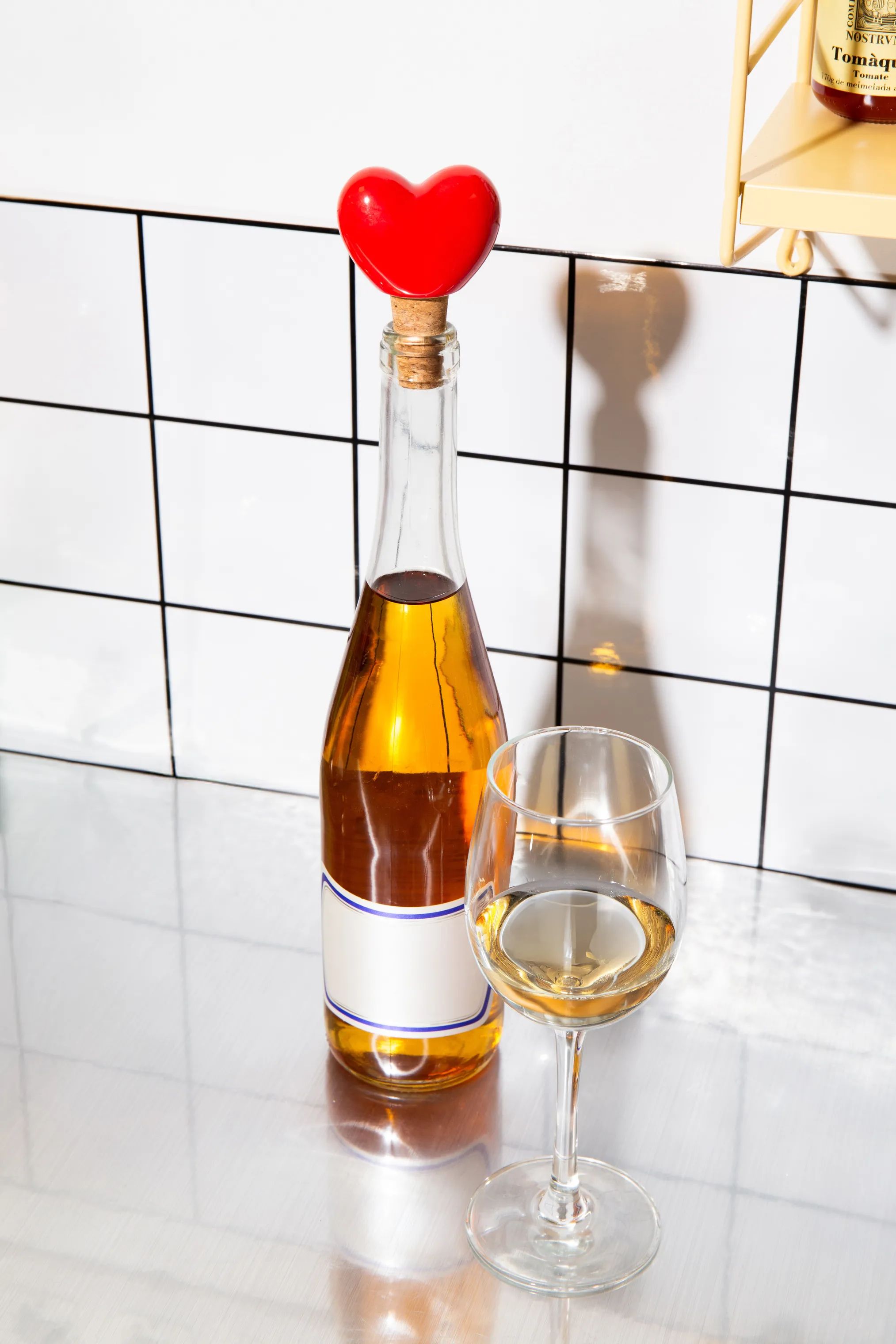 DOIY Vinpropper Flaskeprop - Love i Rød, 3
