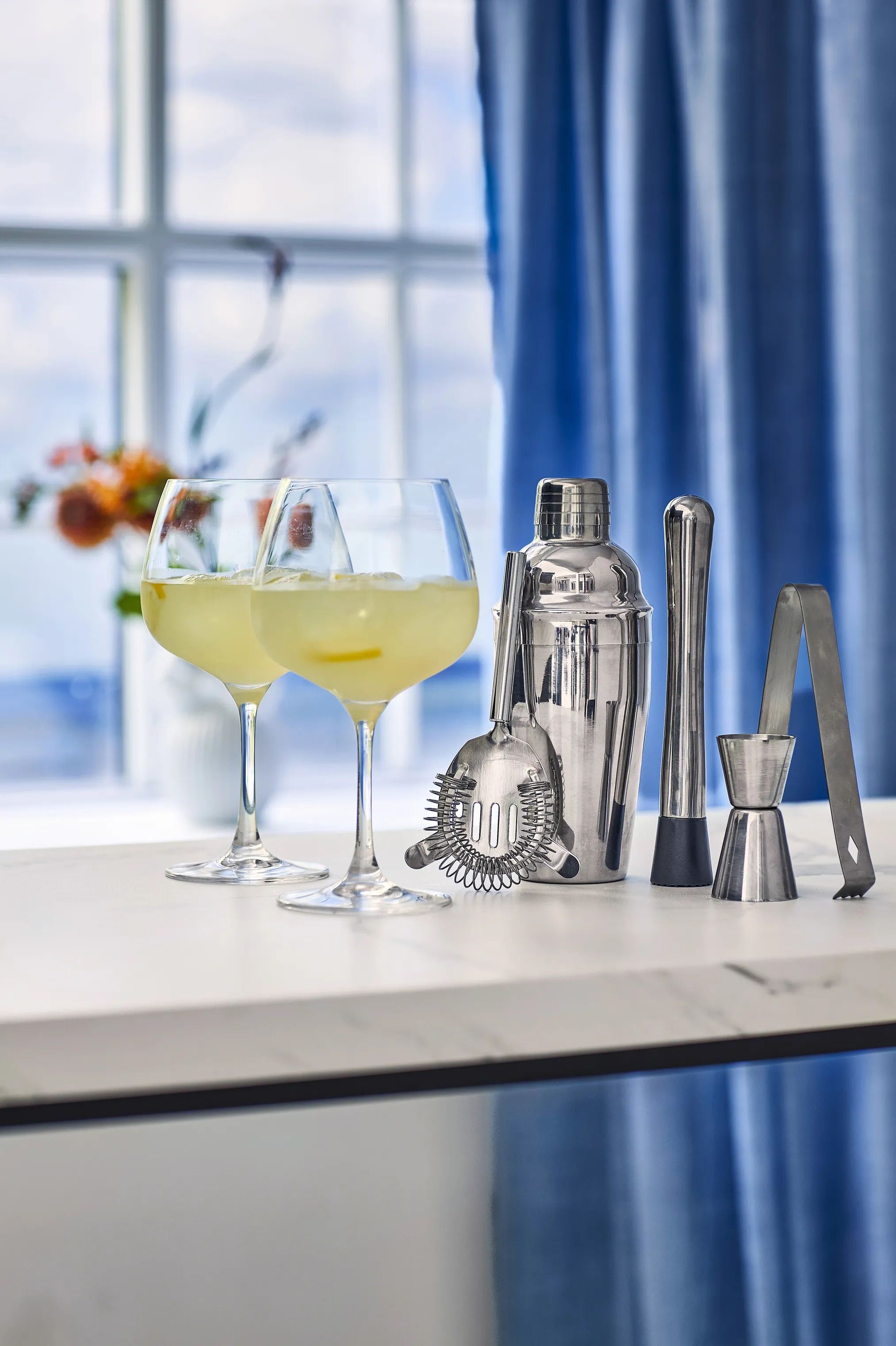 Mixology by CASA Living Shakere MIXOLOGY Barsæt - 5 dele i Sølvfarvet, 3