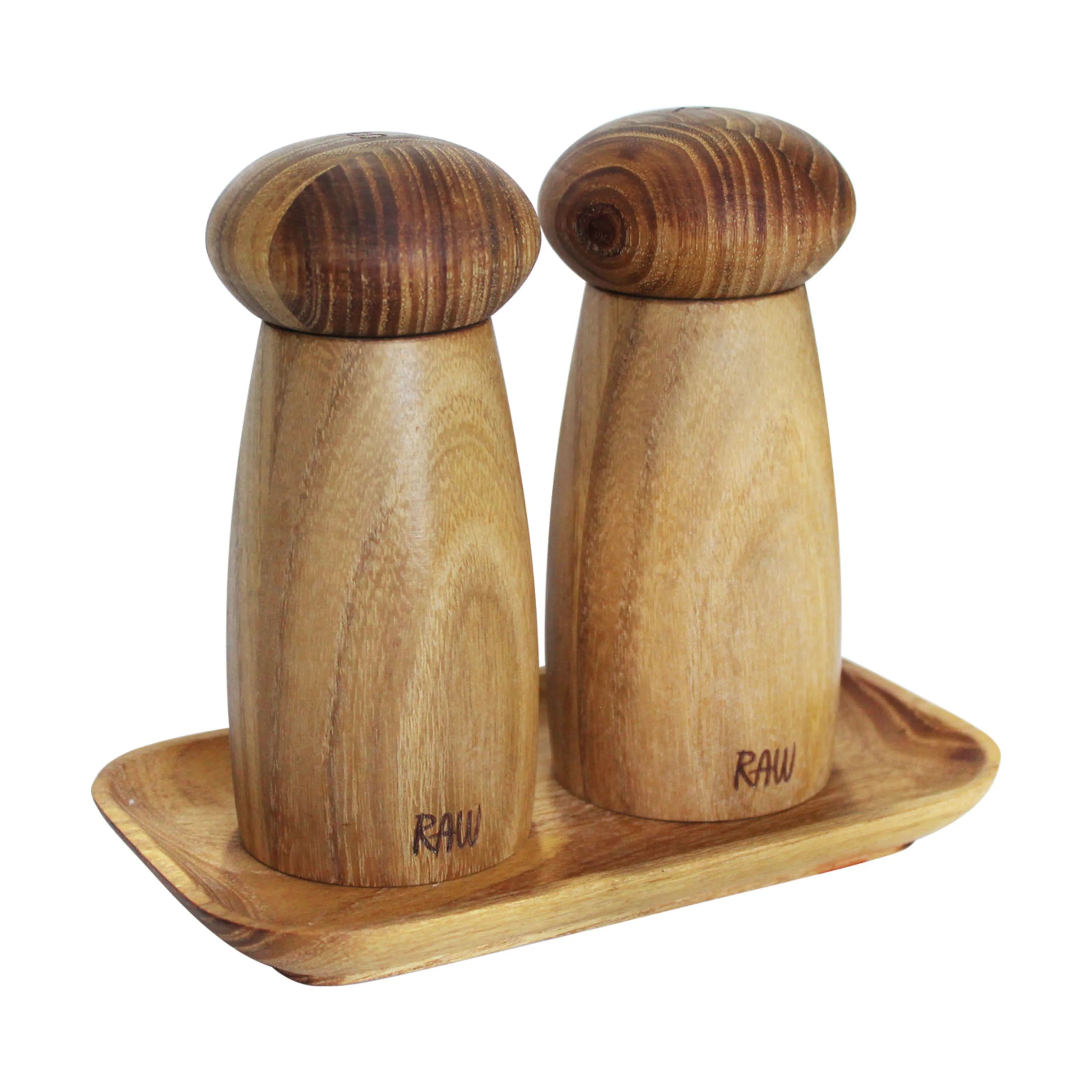 RAW by Aida Kværnsæt Teak Kværnsæt - 3 dele i Natur, 1