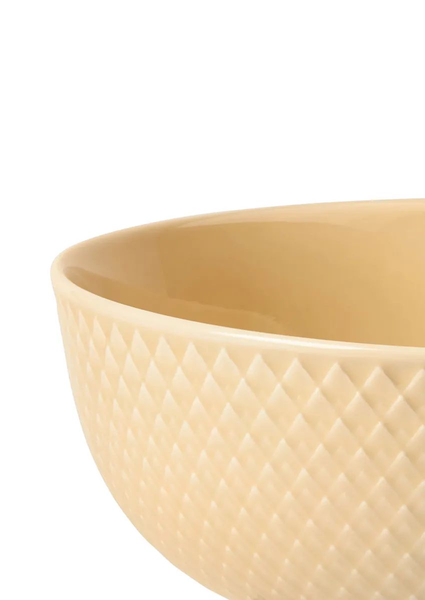 Lyngby Porcelæn Serveringsskåle Rhombe Color Skål i Sand, 4