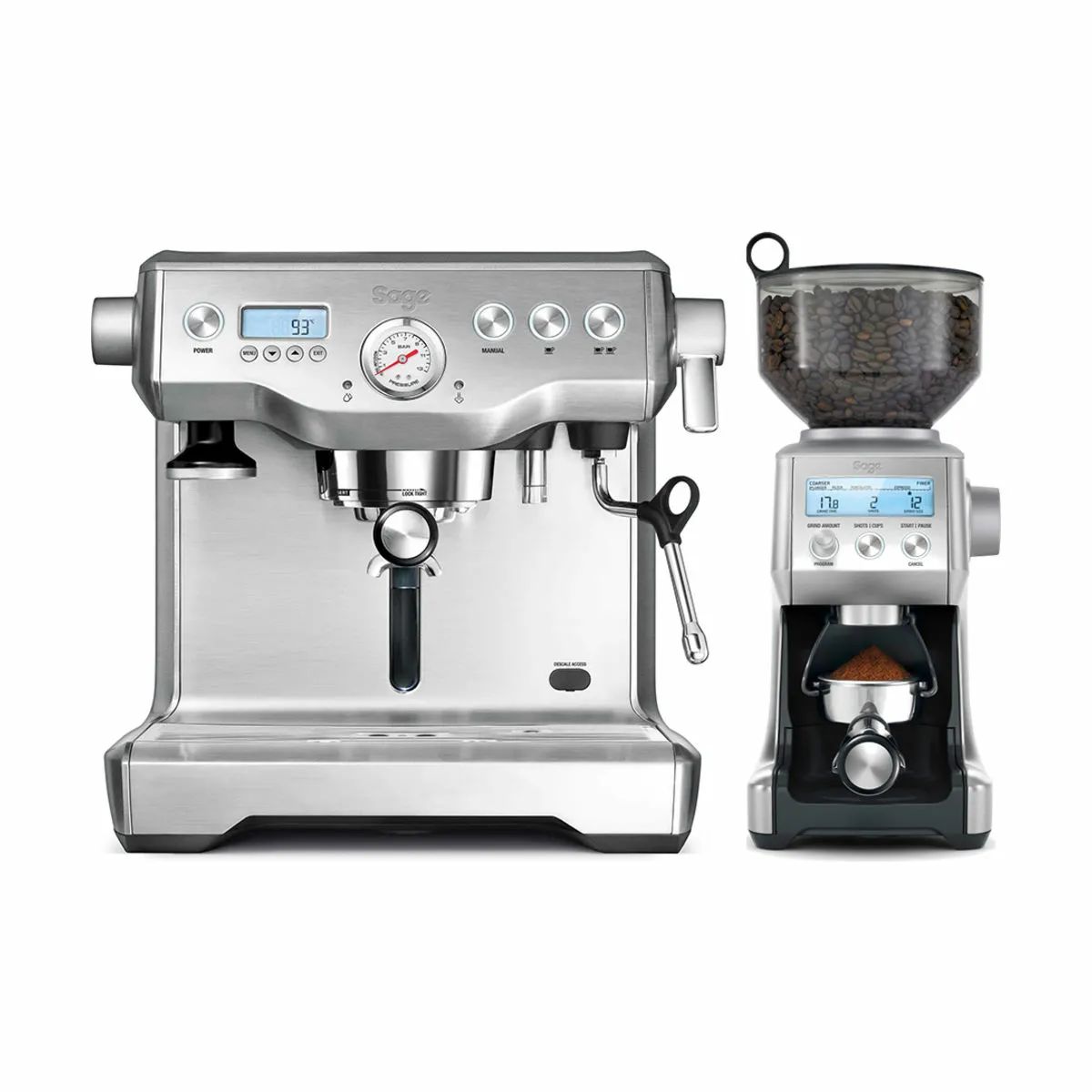 Sage Espressomaskiner The Dual Boiler Espressomaskine - 2 dele i Stål, 1