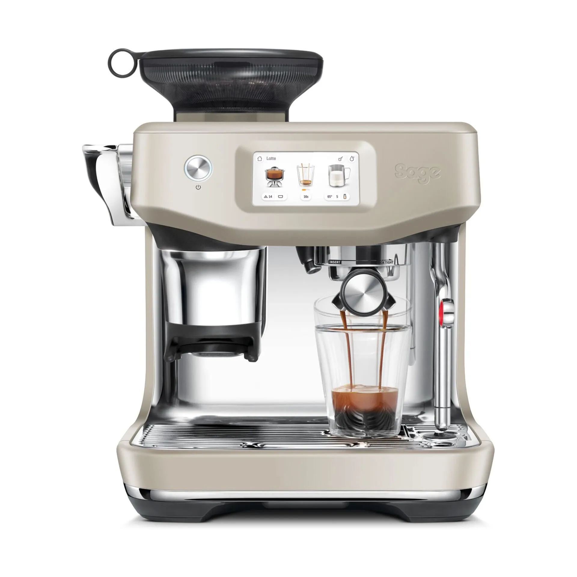 Sage Espressomaskiner Barista Touch™ Impress Espressomaskine SES 882 ALM i Almond Nougat, 1