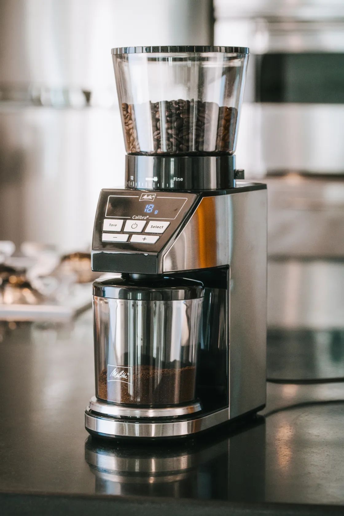 Melitta Kaffekværne Calibra Kaffekværn i Stål/sort, 2