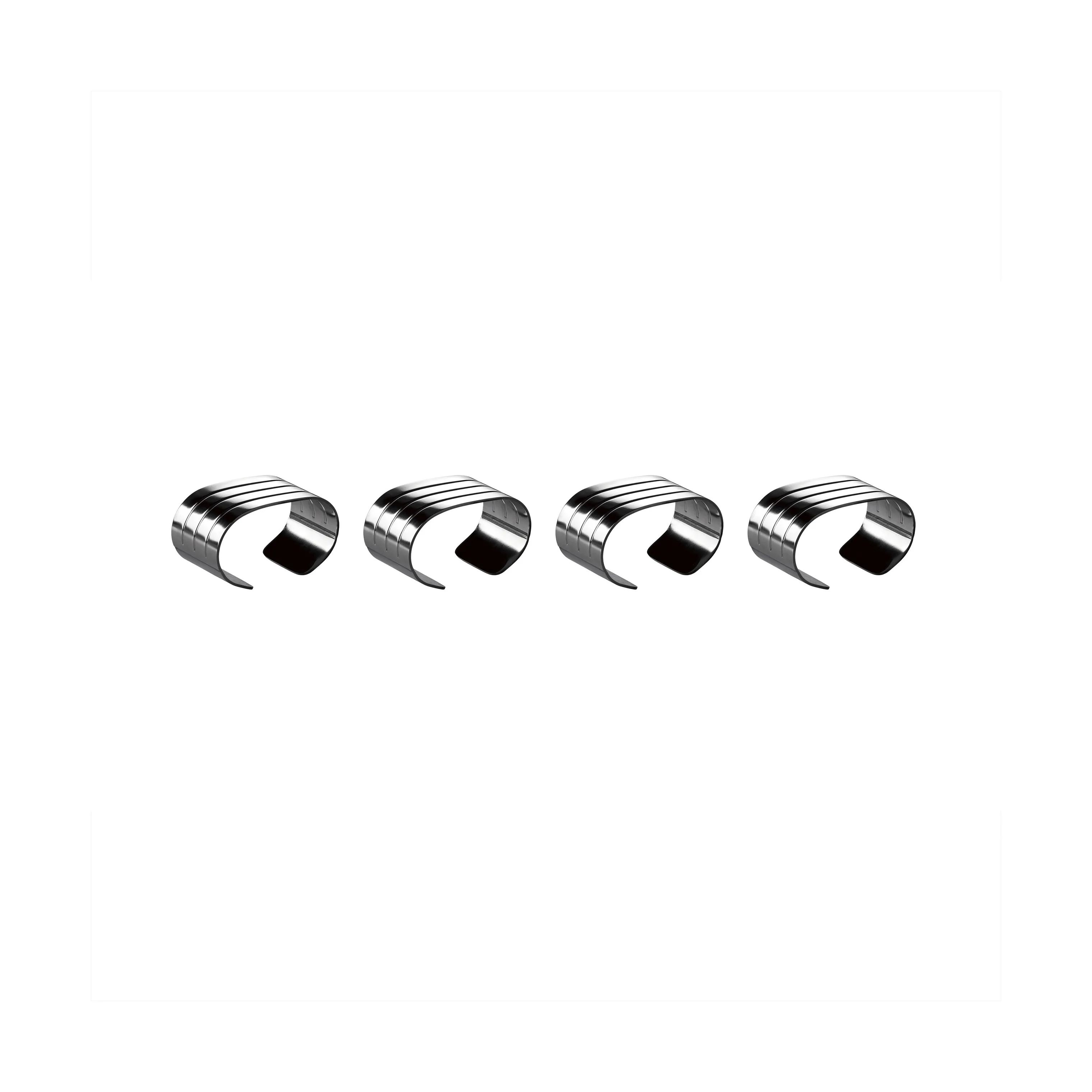 Aida Servietringe og -holdere Groovy Servietring - 4 stk. i Mirror Polish, 1