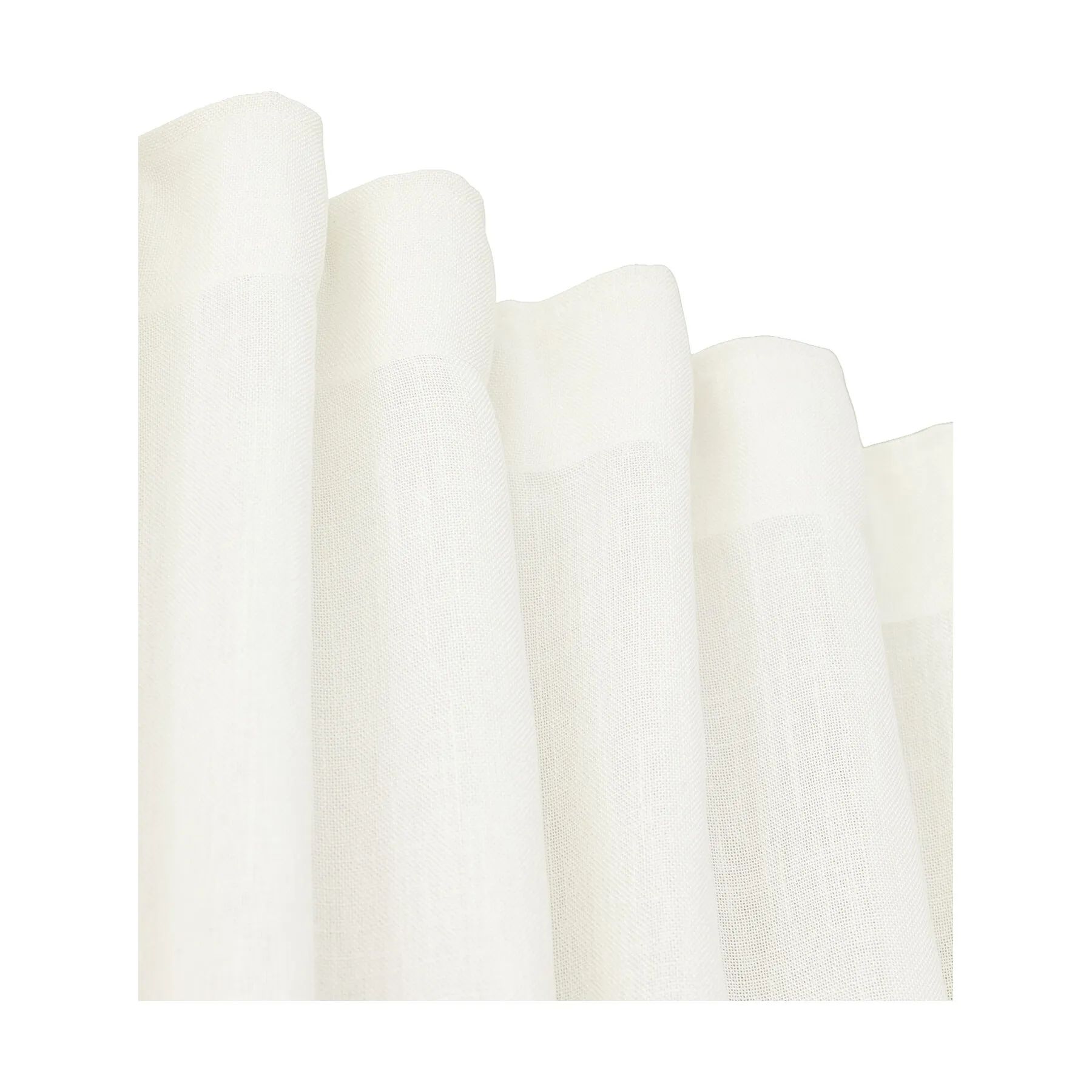 Svanefors Gardiner og gardinstænger Cecil Gardin - 2 stk. i Offwhite, H260 x B145 cm, 4