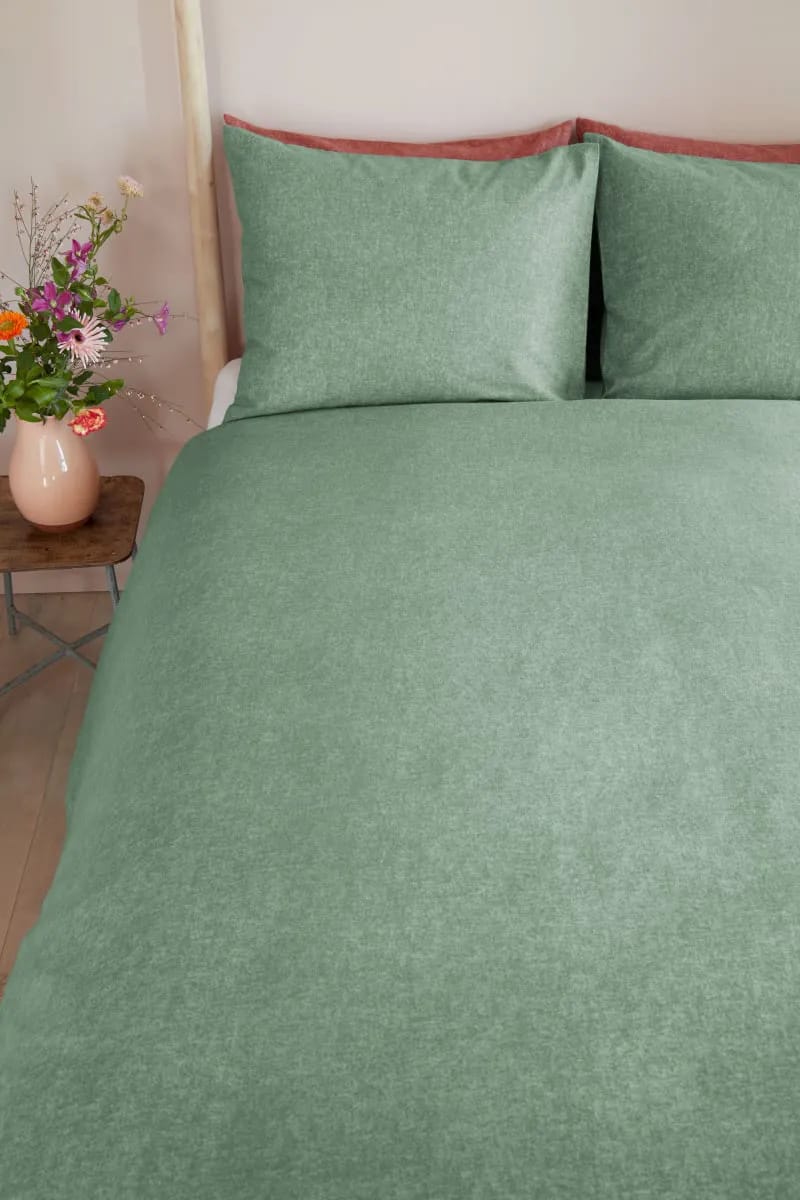 BeddingHouse Sengetøj Frost Sengetøj i Grey Green, B140 x L200 cm, 3
