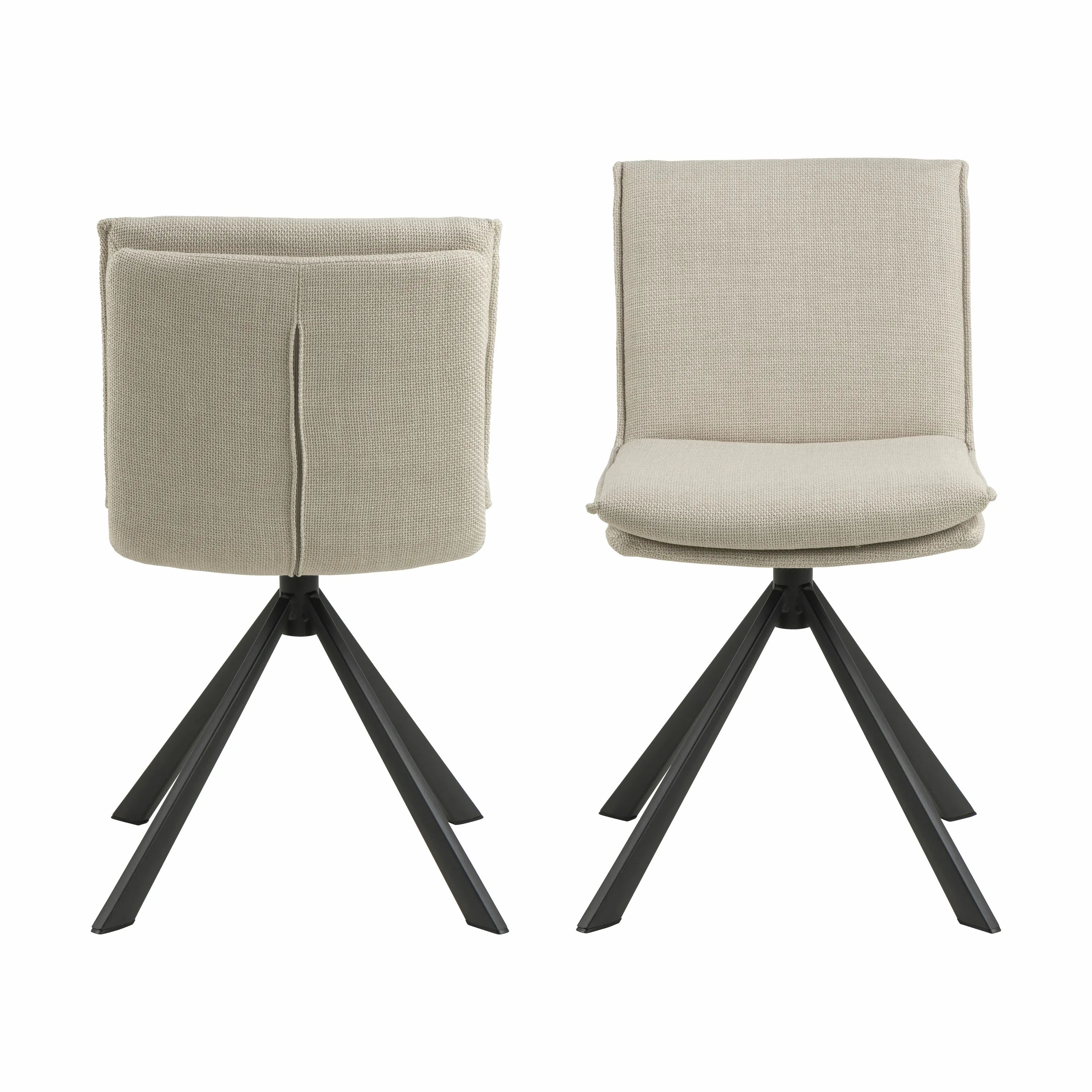 CASA Living Spisebordsstole Flynn Spisebordsstol i beige, 6