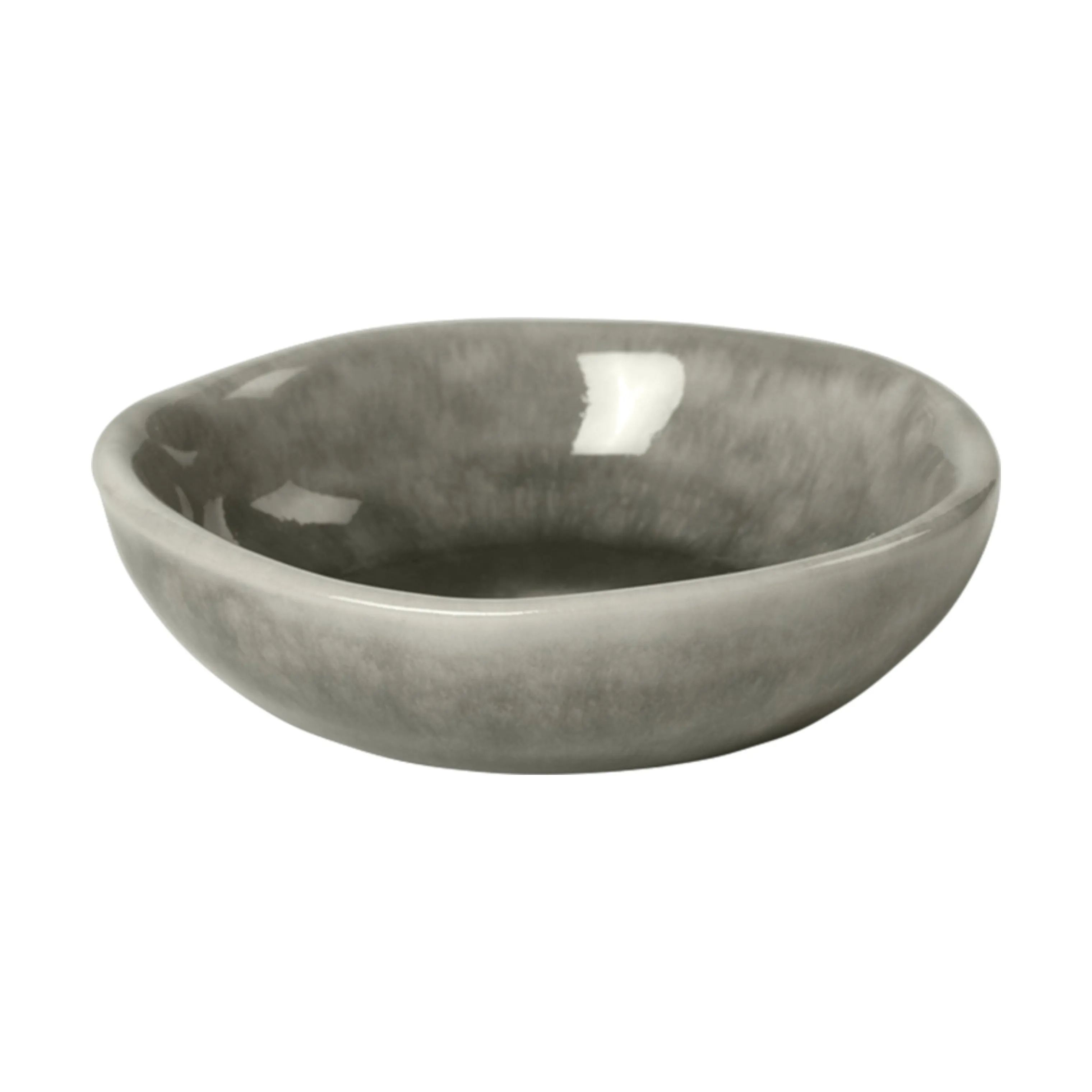 Broste Copenhagen Platter Nordic Rain Smørskål i Grey, 1