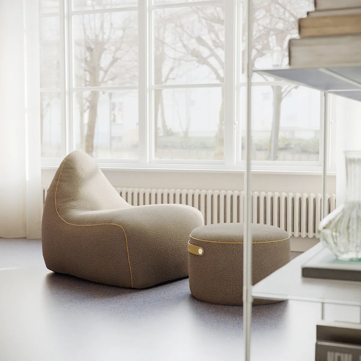 SACKit Lænestole Sækkestol i Brun, 3