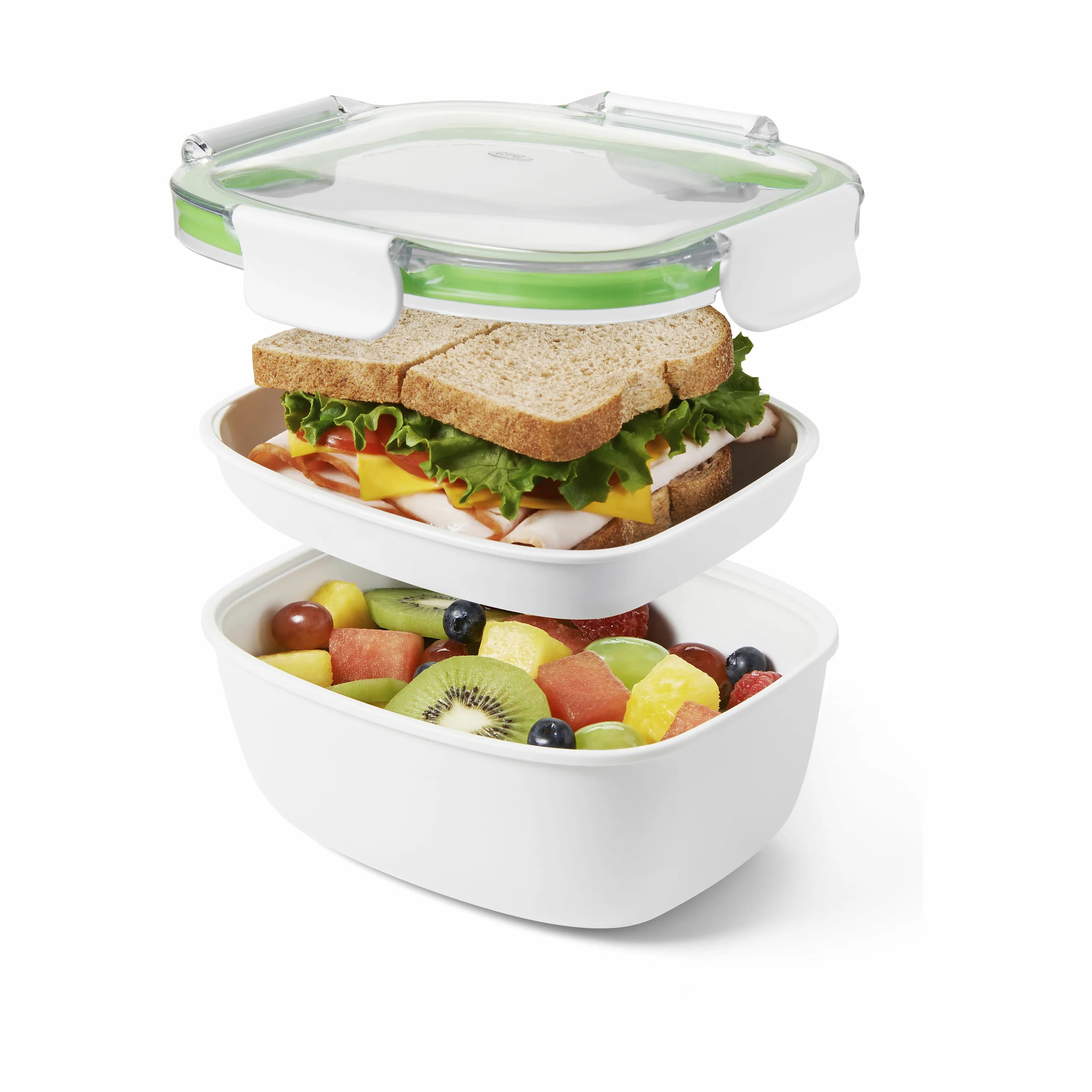 OXO Opbevaringsbokse Good Grips Frokostbeholder i hvid;klar, 4