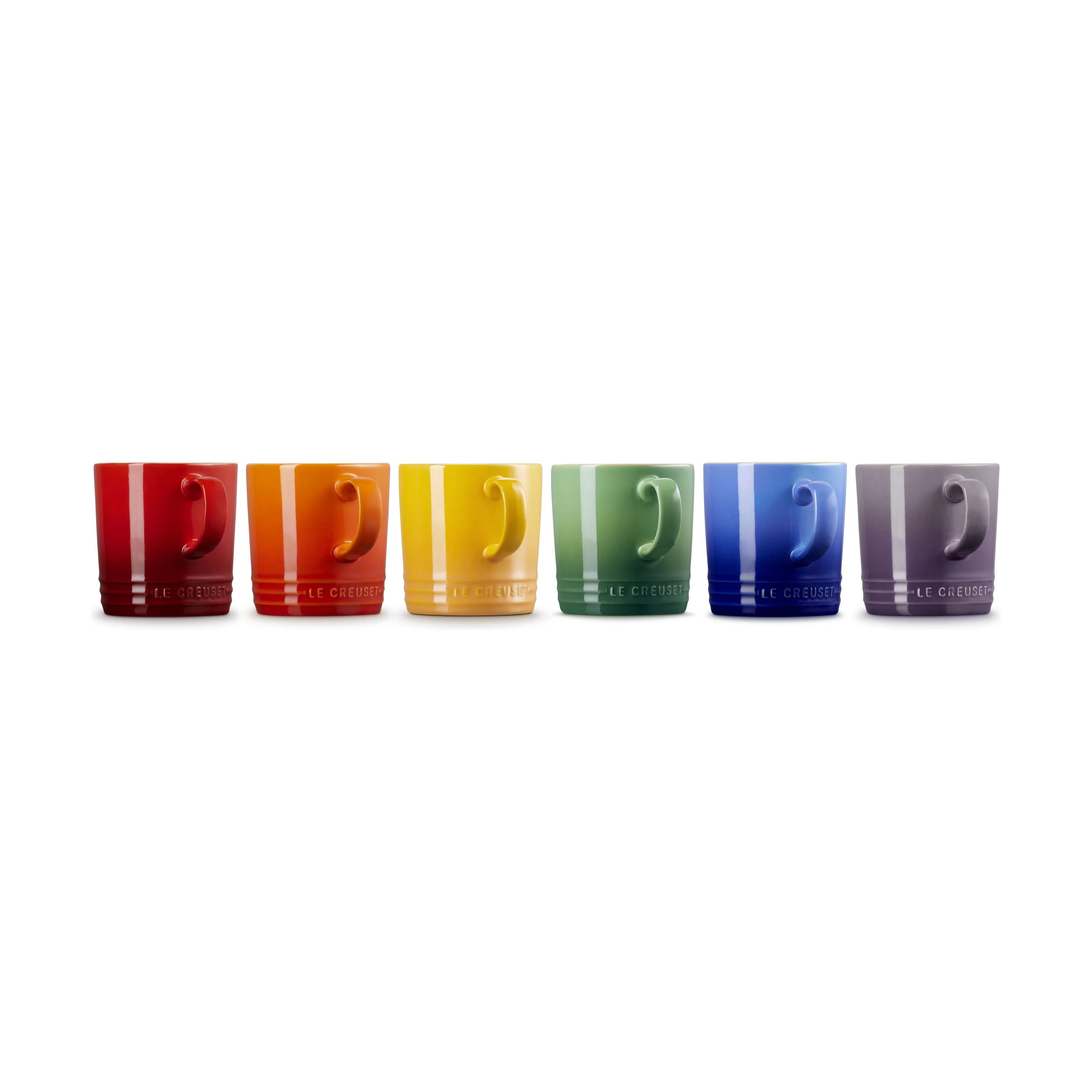 Le Creuset Krus og kopper med hank Rainbow Krus - 6 stk. i Rainbow, 1