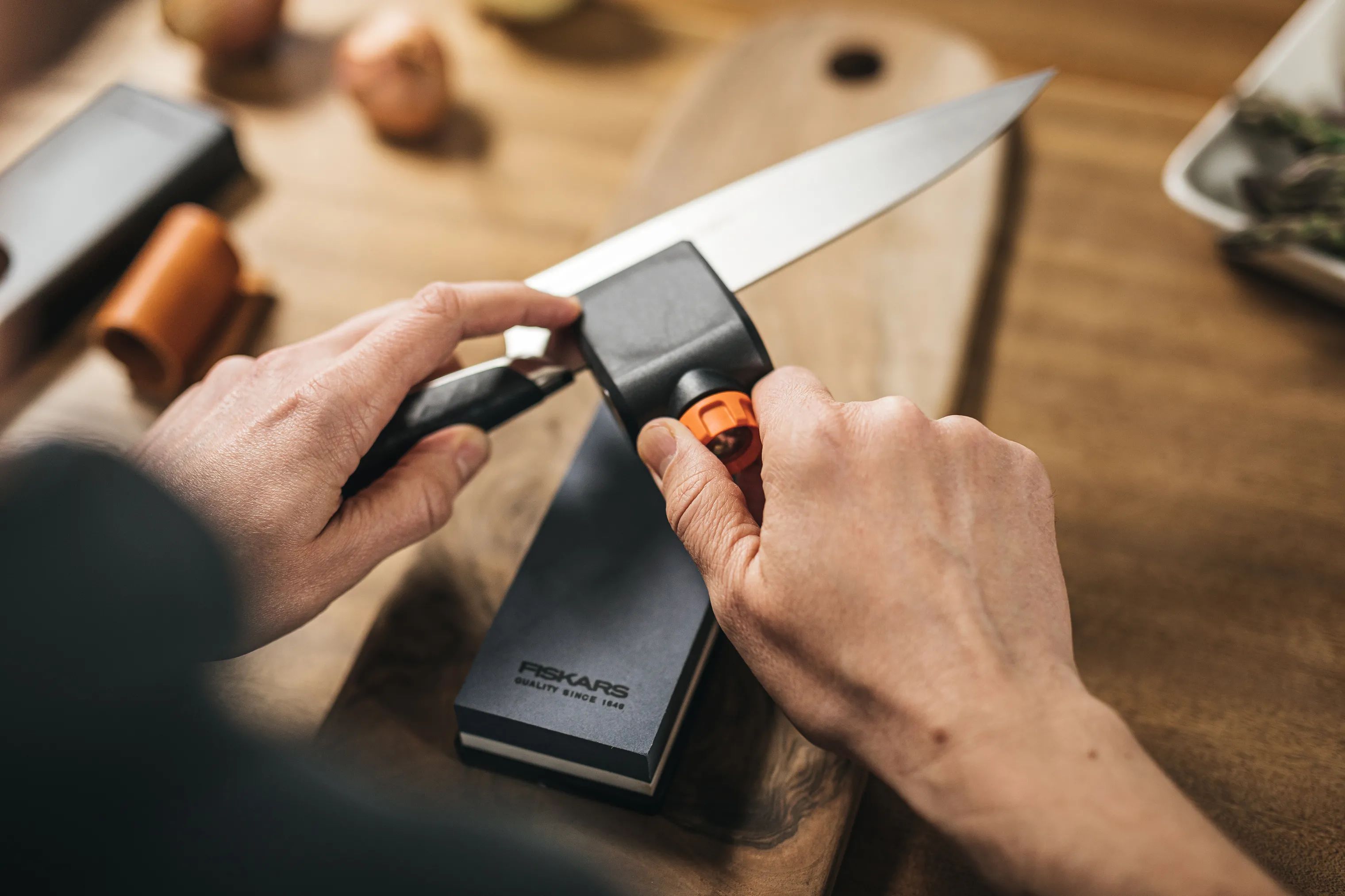 Fiskars Knivslibere Whetstone Premium Knivsliber i Sort, 3