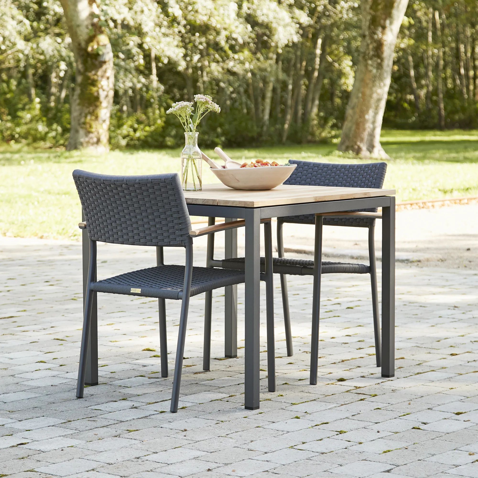 Mandalay Havemøbelsæt Toscana & Siena Havemøbelsæt - 3 dele i Antracit/teak, 3